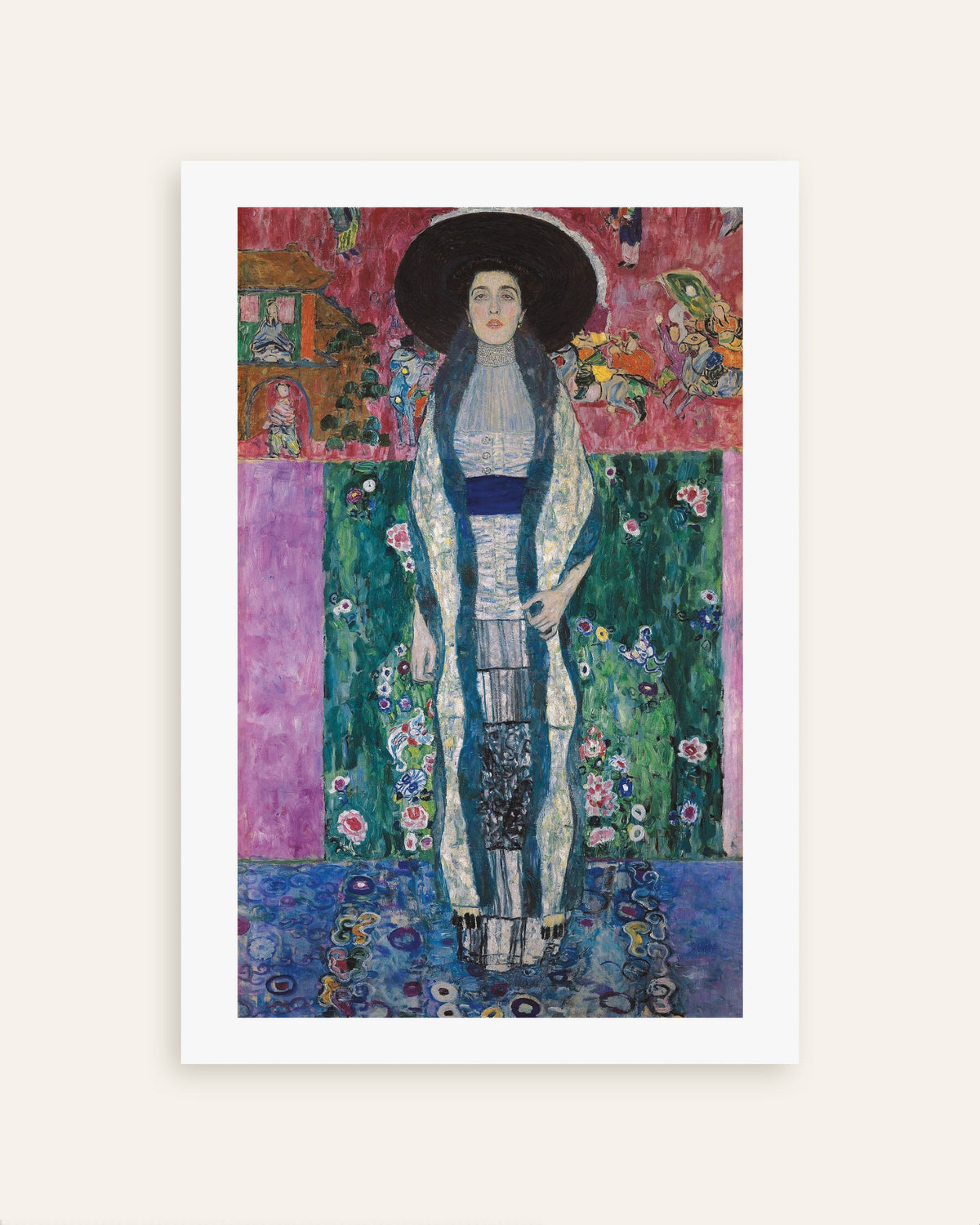 Plakat Portræt af Adele Bloch-Bauer II (1912) af Gustav Klimt, miniature
