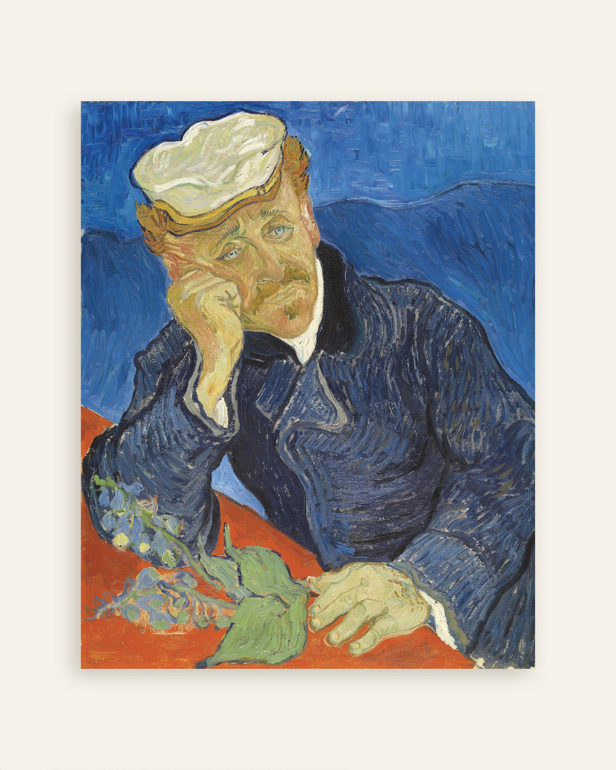 Poster af Portræt af Dr. Paul Gachet (1890) af Vincent van Gogh, miniature