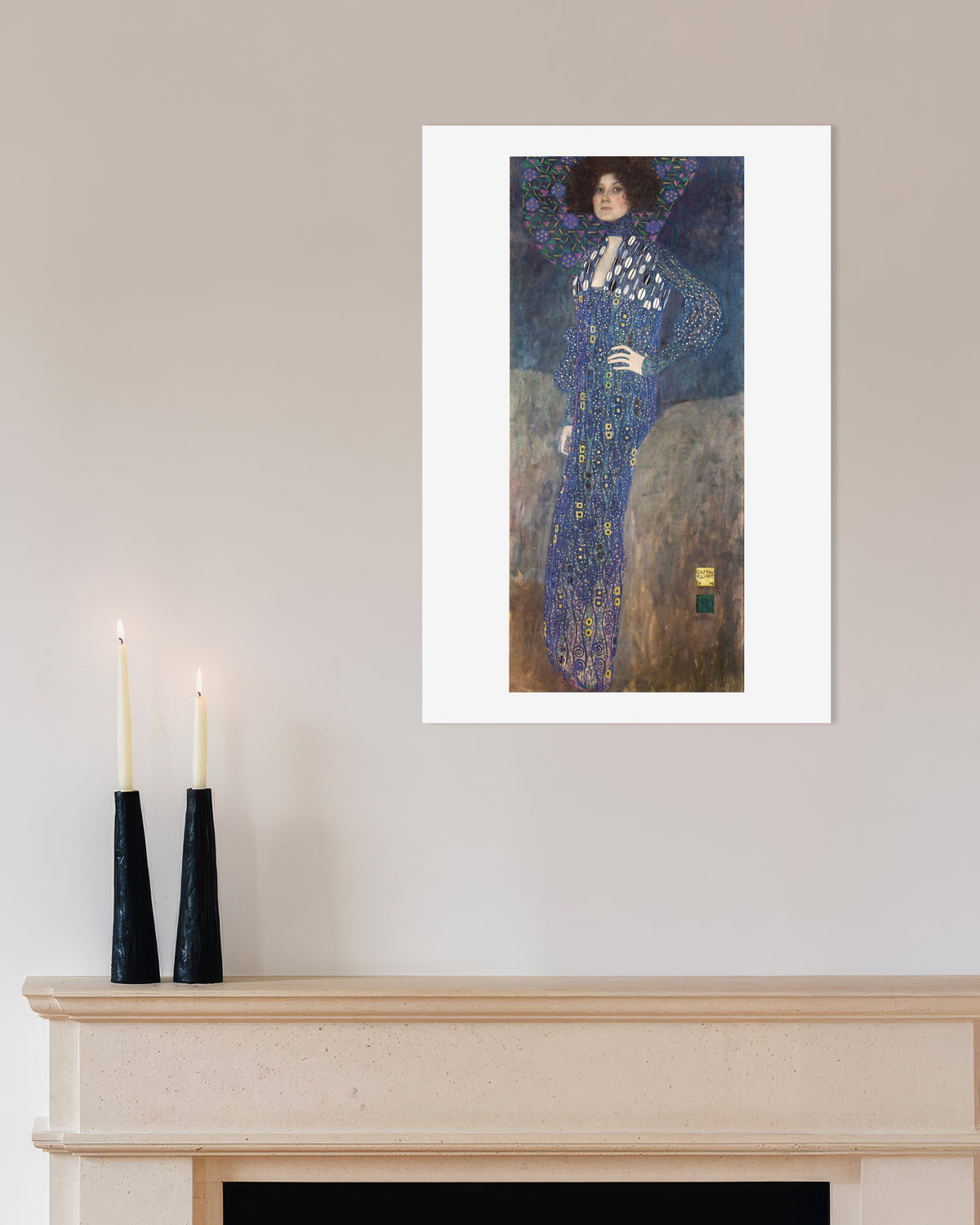 Plakat Portræt af Emilie Flöge (1902) af Gustav Klimt
