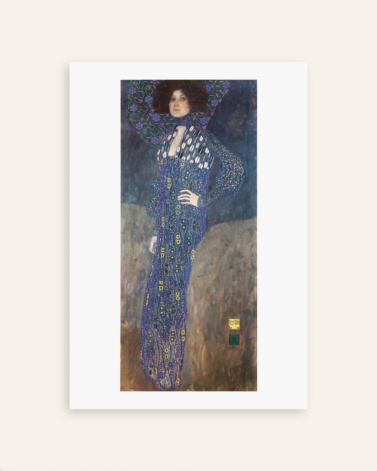 Plakat Portræt af Emilie Flöge (1902) af Gustav Klimt, miniature