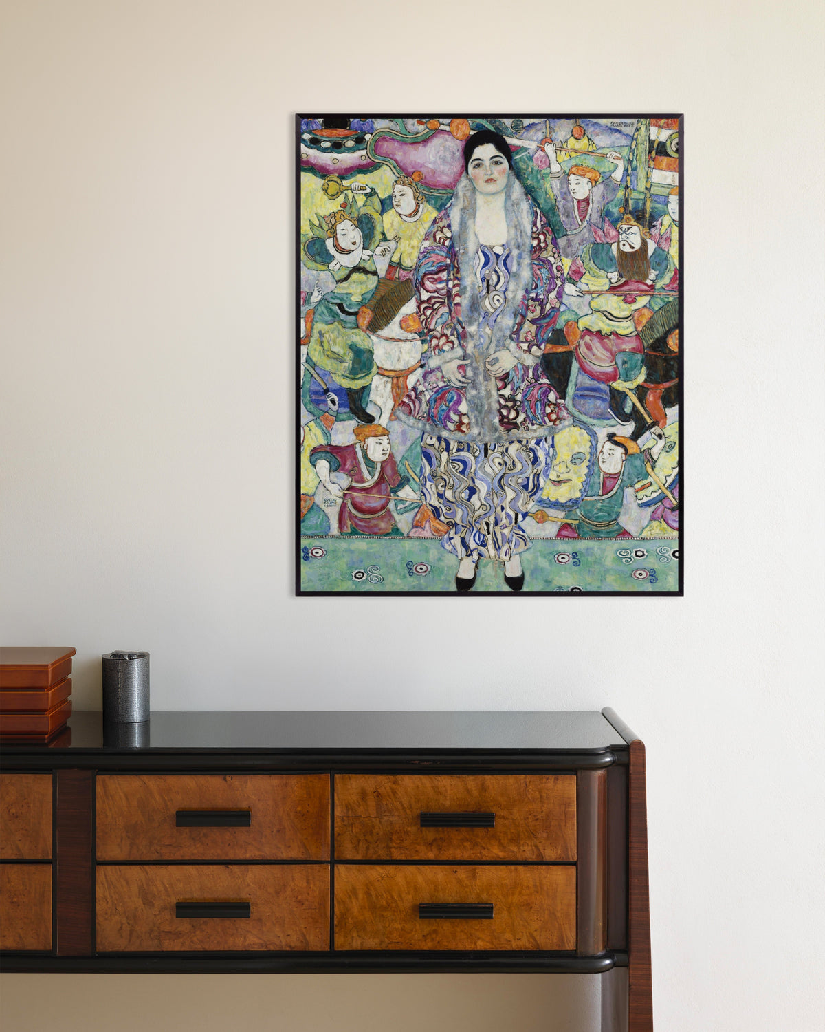 Poster med Portræt af Friederike Maria Beer (1916) af Gustav Klimt, med metalramme
