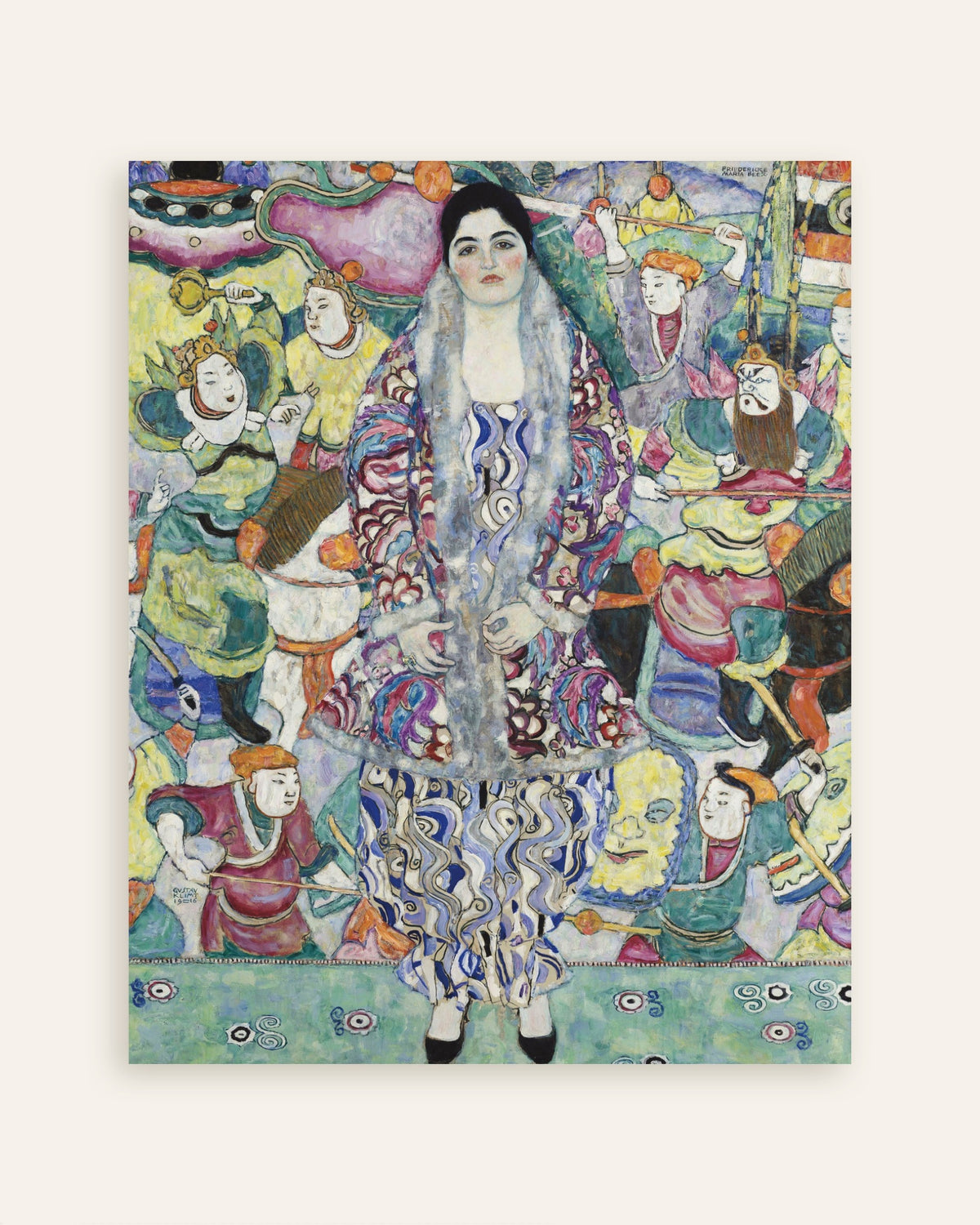 Poster med Portræt af Friederike Maria Beer (1916) af Gustav Klimt, miniature