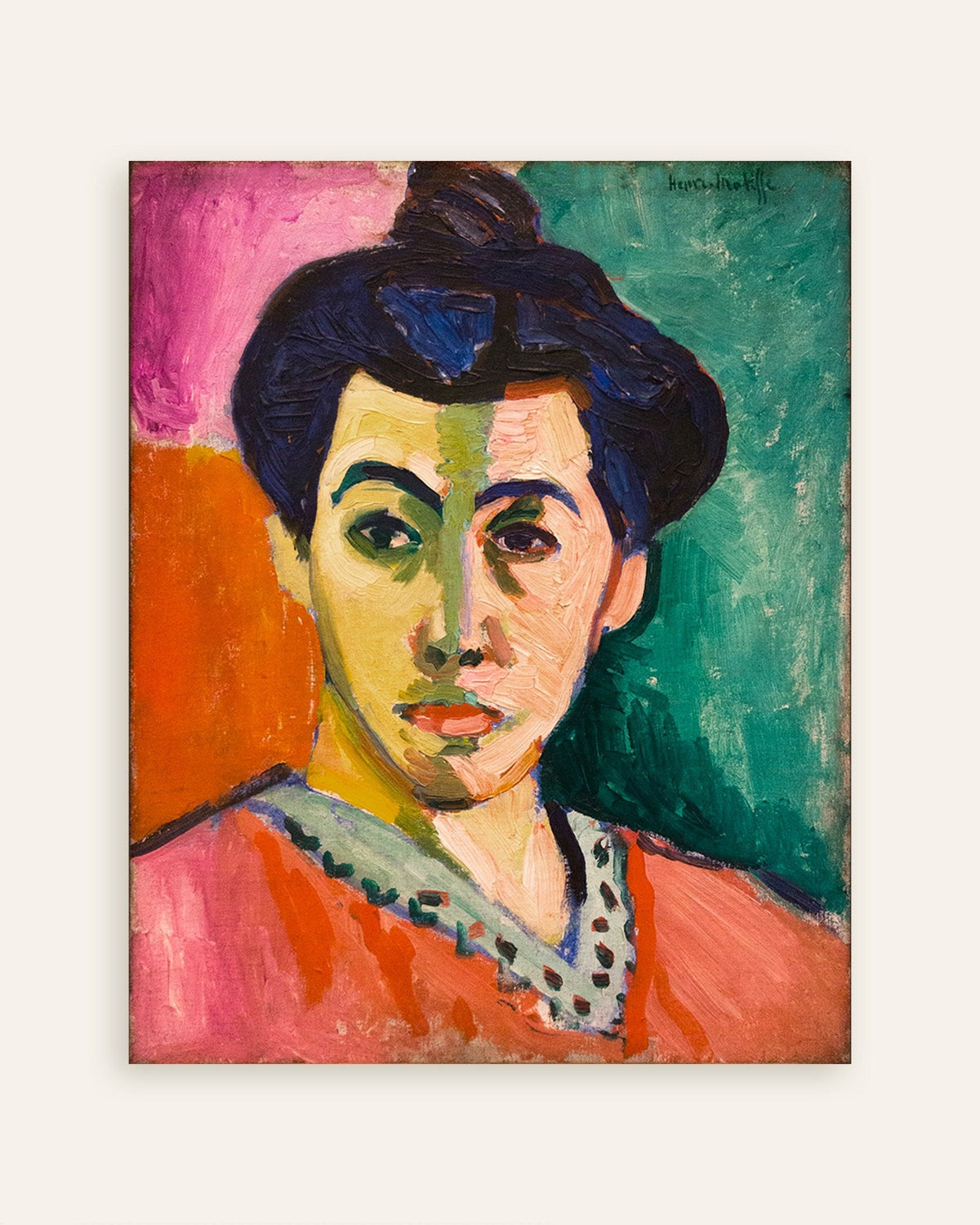 Poster af Portræt af Madame Matisse (1905) af Henri Matisse, miniature