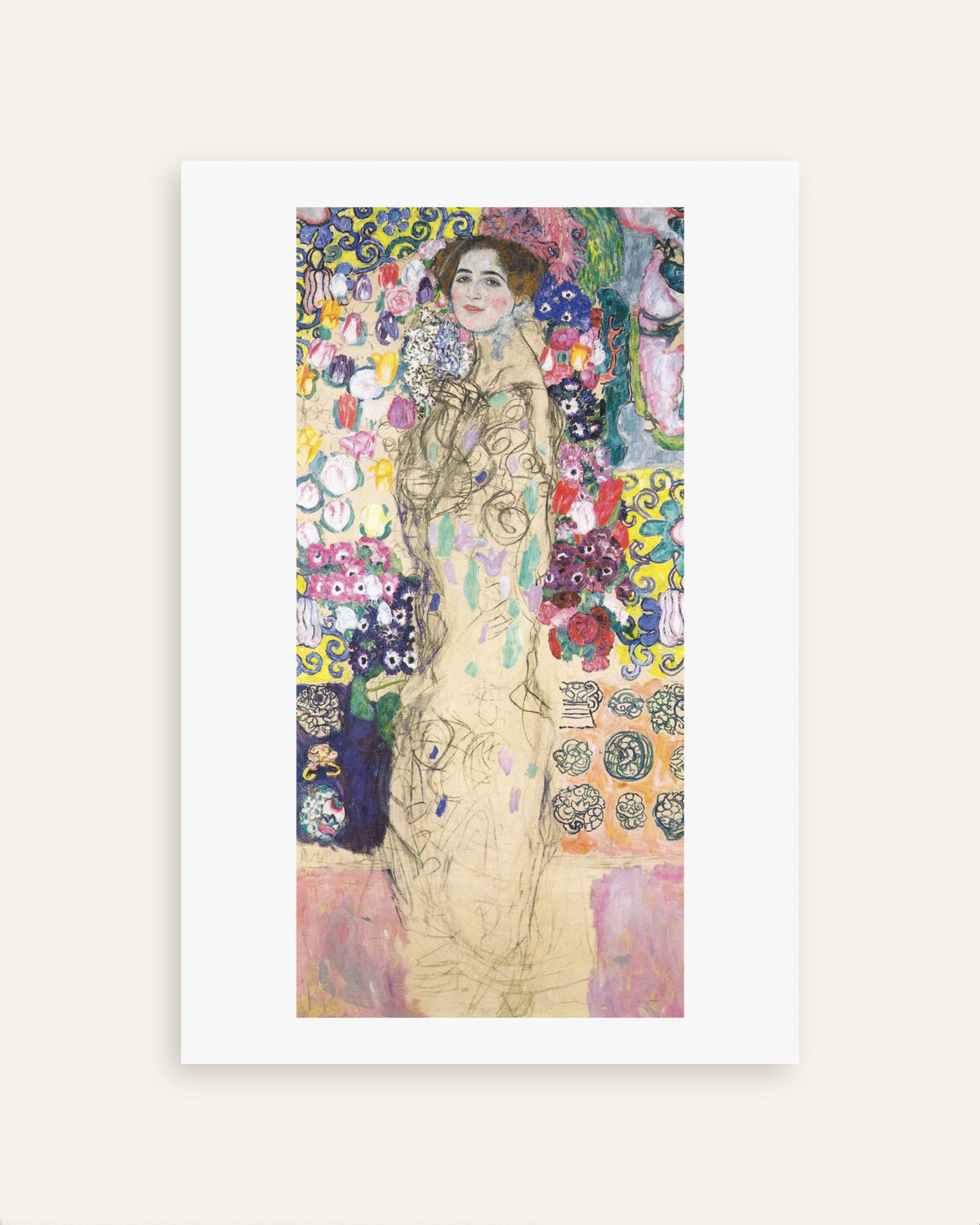 Plakat Portræt af Maria Munk (1917–1918) af Gustav Klimt, miniature