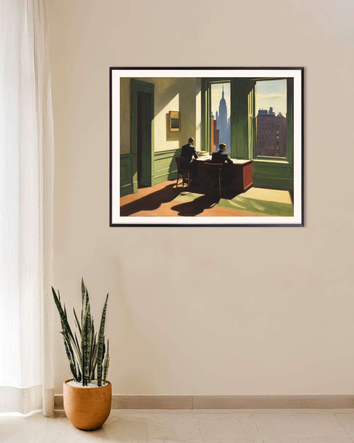 Poster med Realistisk amerikansk maleri fra det 20. århundrede, med metalramme
