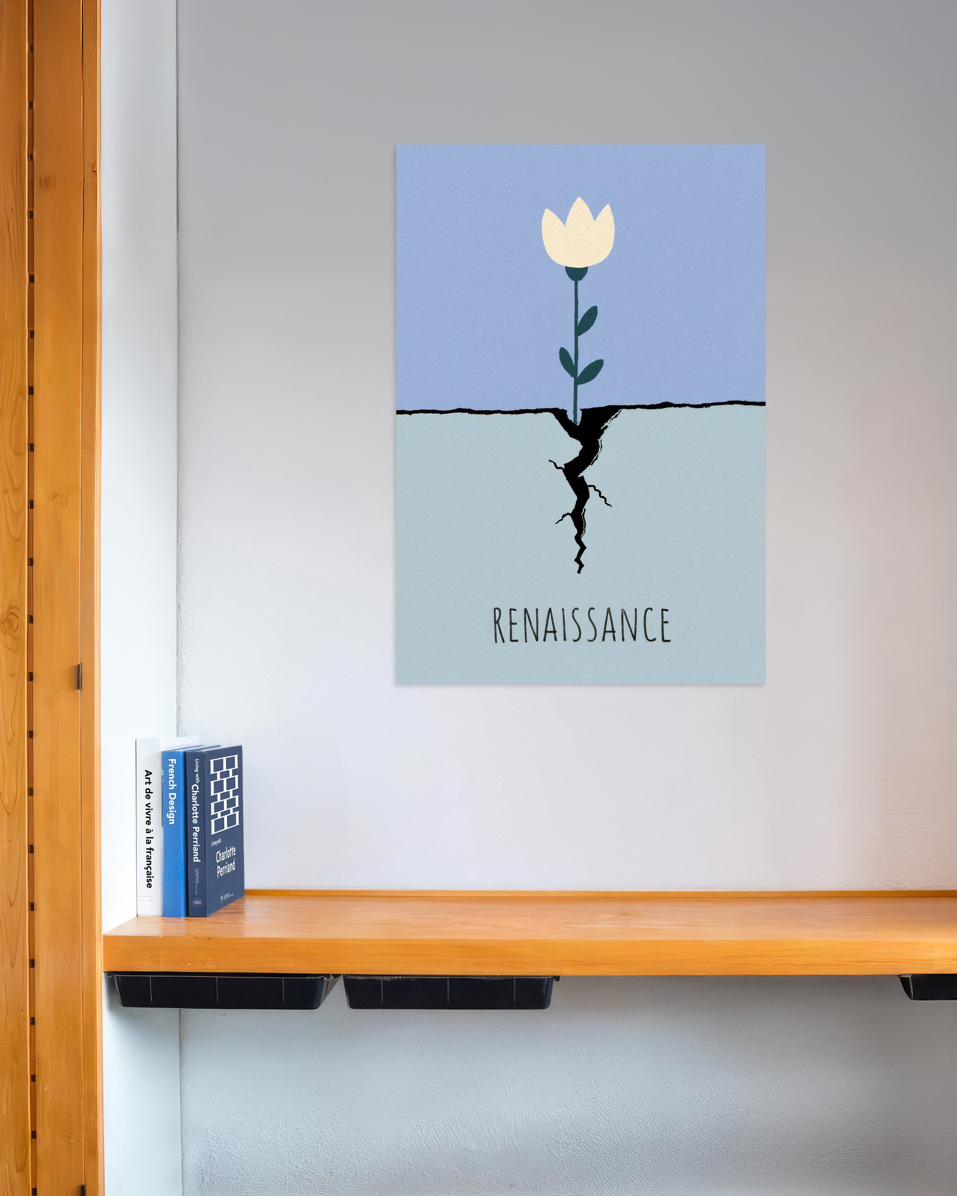 Poster of Renaissance Bloom: Flower Through the Crack