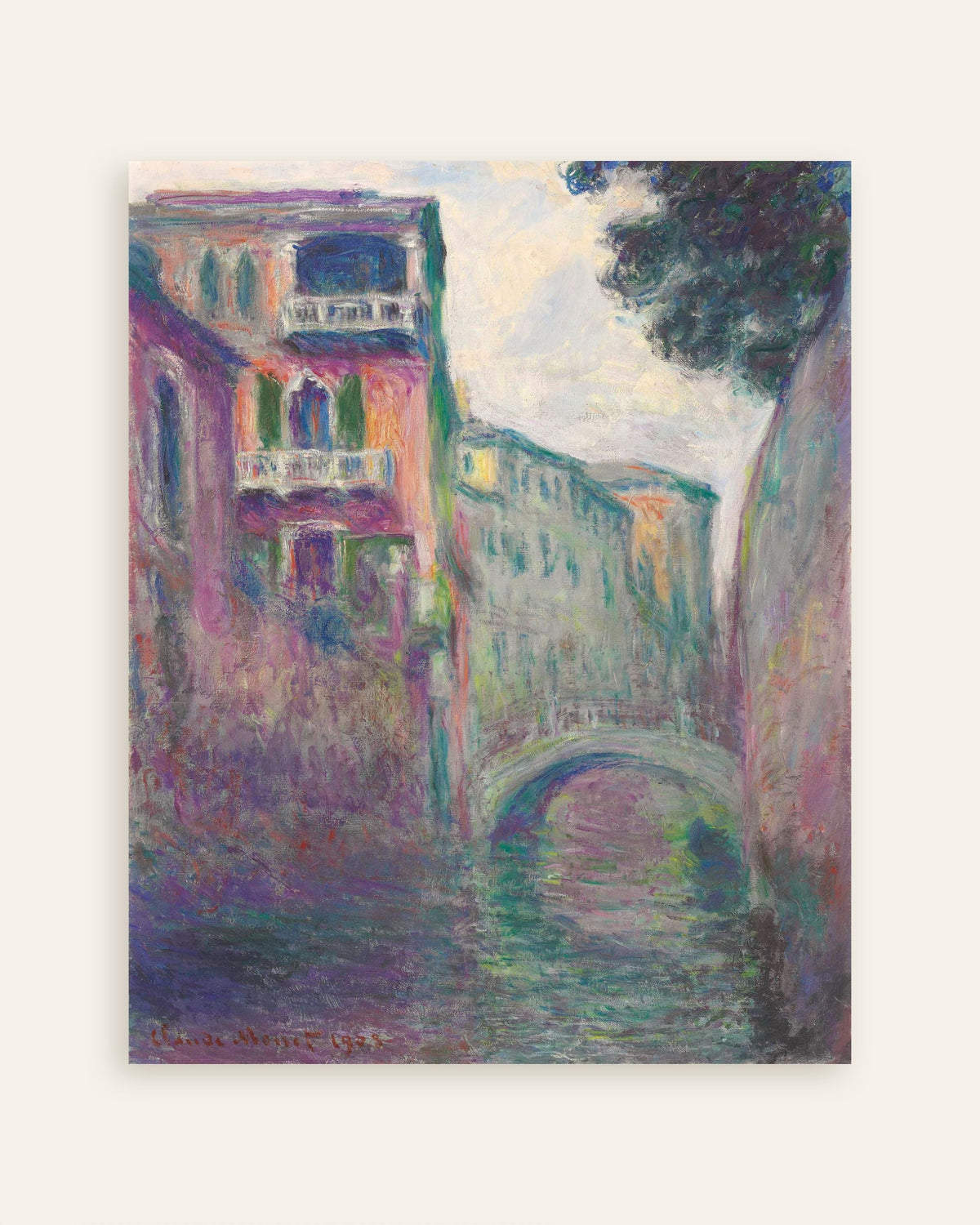 Plakat Rio della Salute (1908) af Claude Monet, miniature