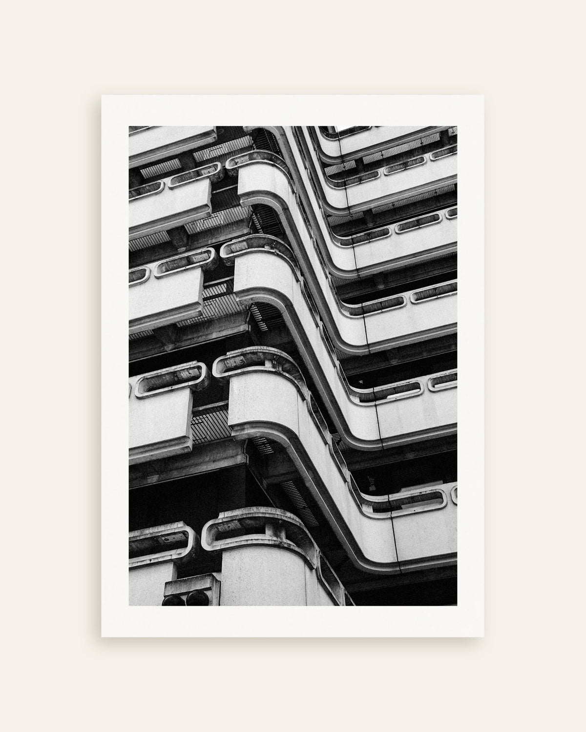 Plakat »Bølgende betonbalkoner«, miniature