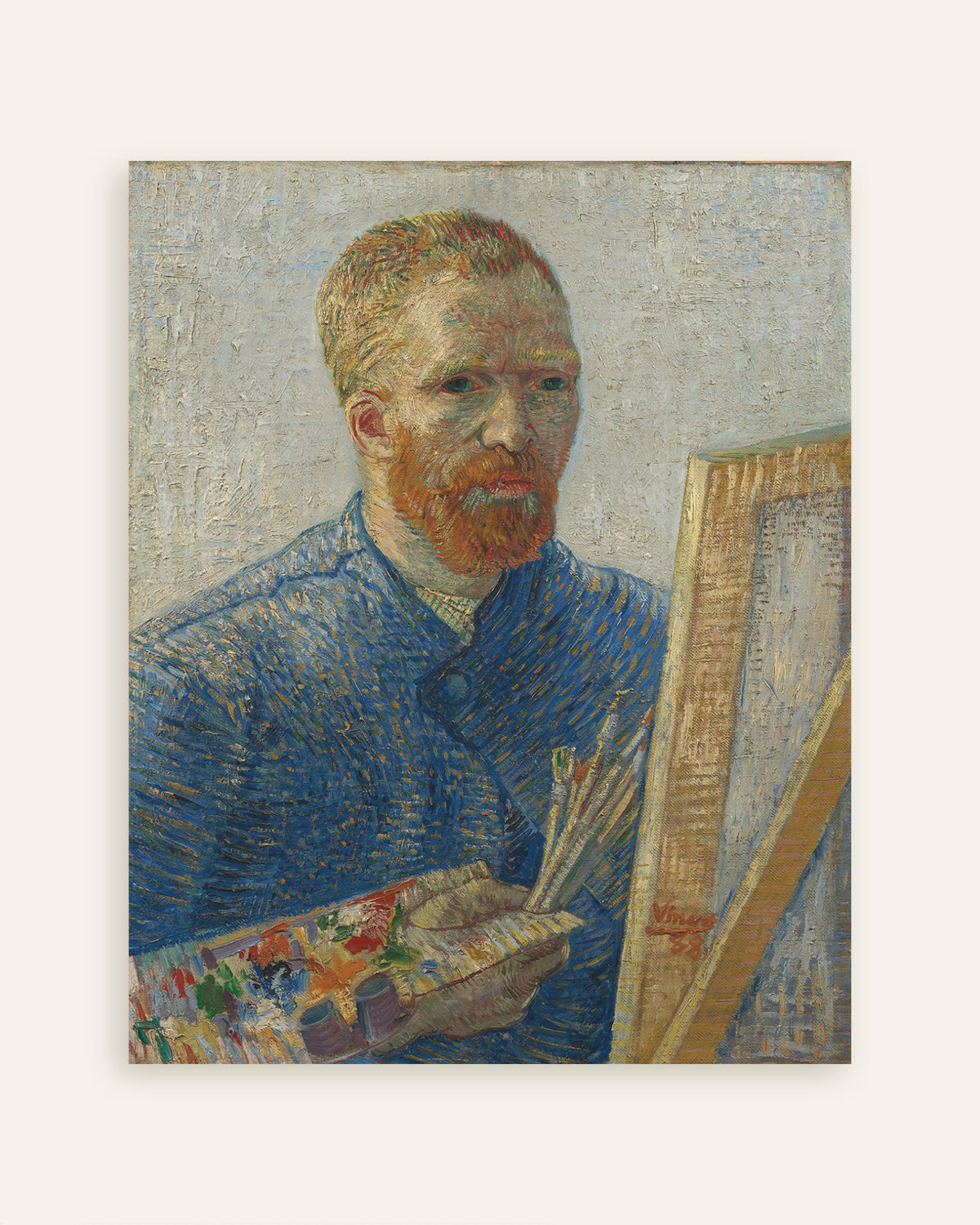 Poster med Selvportræt som maler (1888) af Vincent van Gogh, miniature