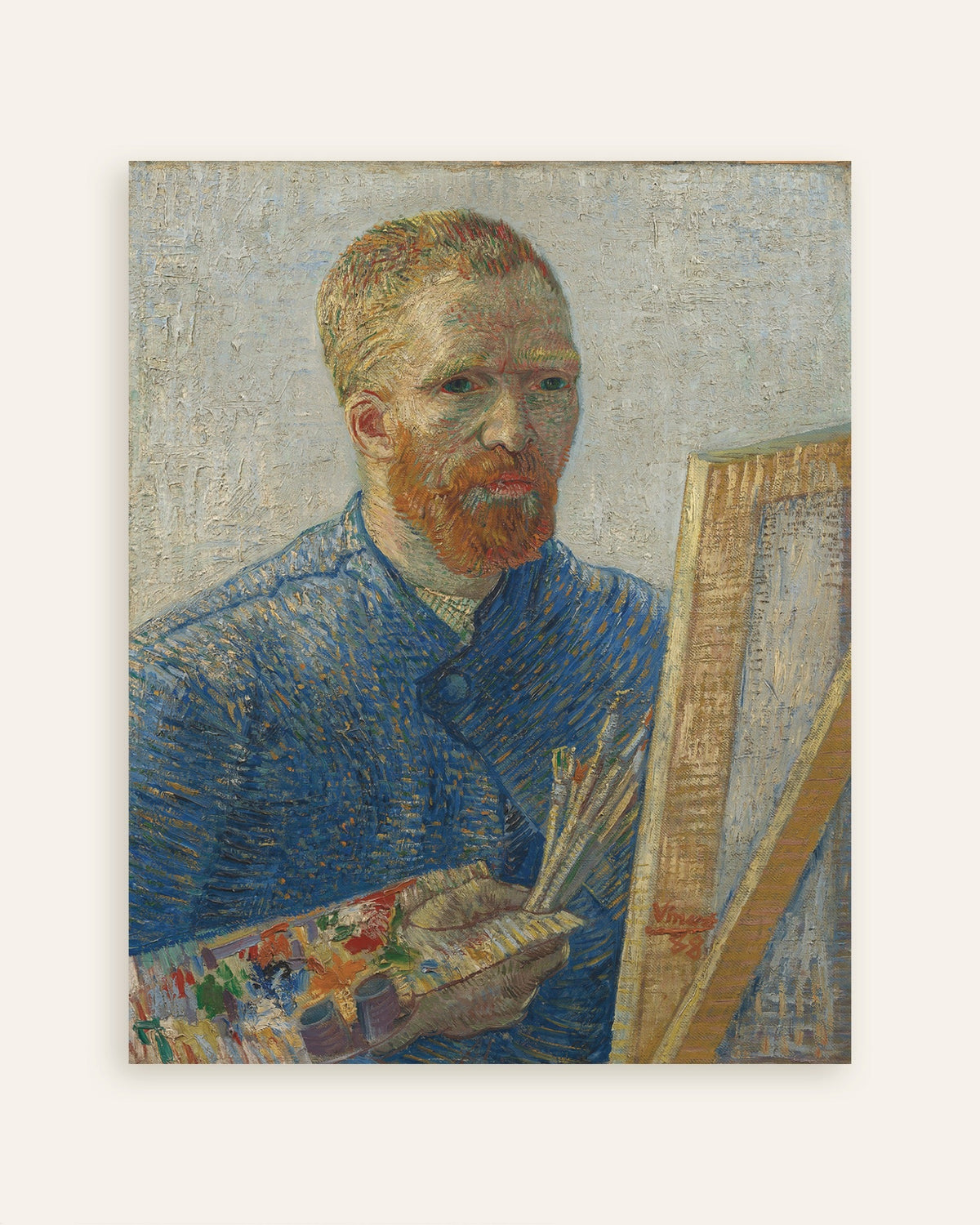 Poster med Selvportræt som maler (1888) af Vincent van Gogh, miniature