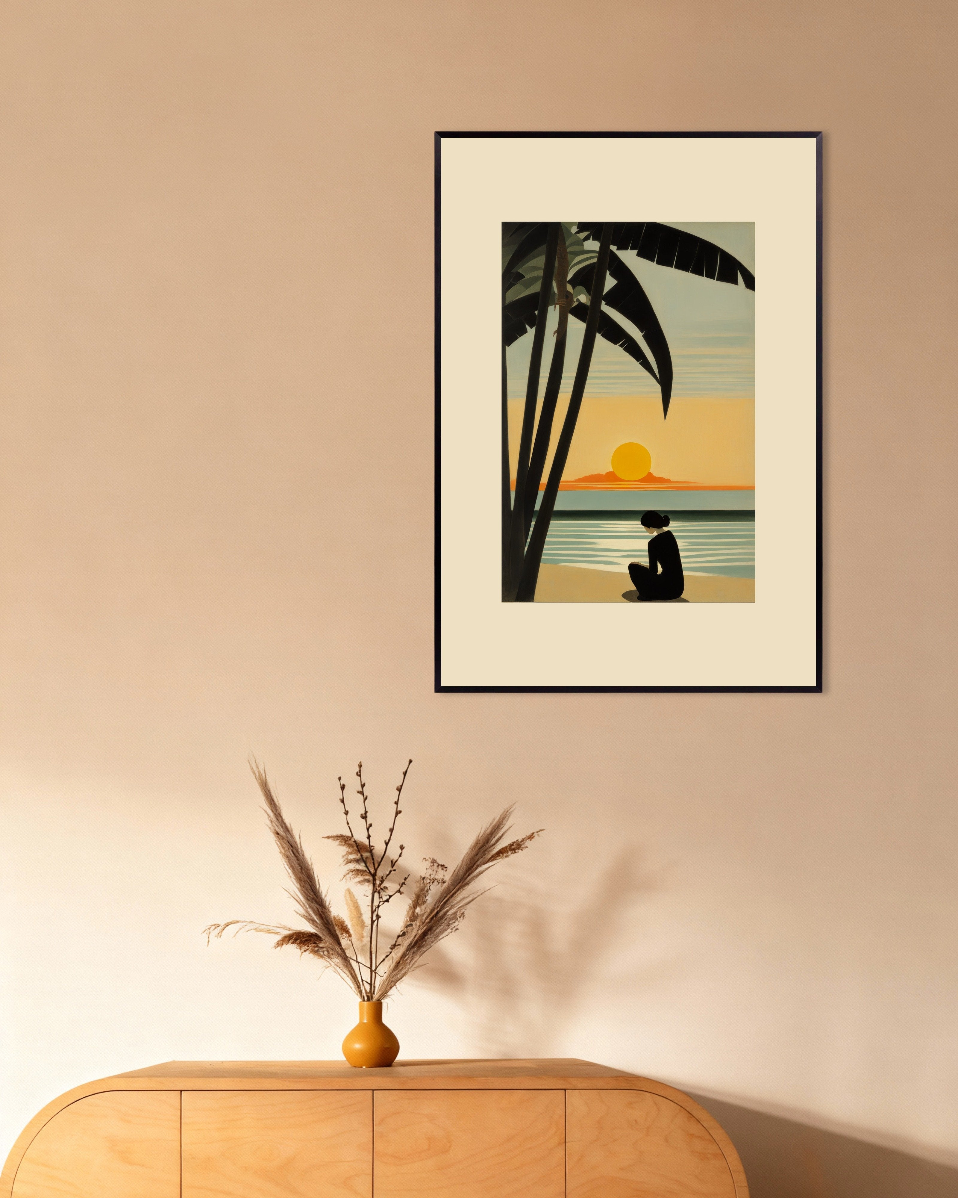 Poster of Soul's language, Baudelaire, no text, with metal frame