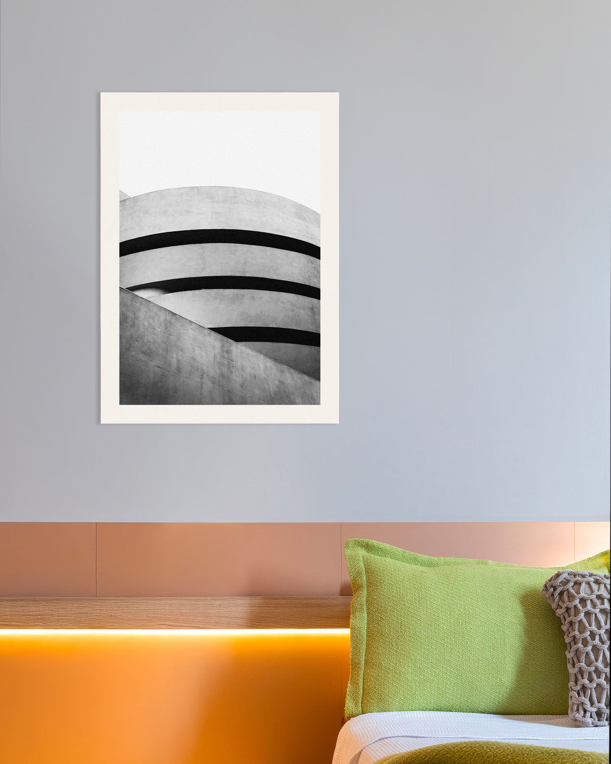 Plakat »Spiralkurver på et museum«