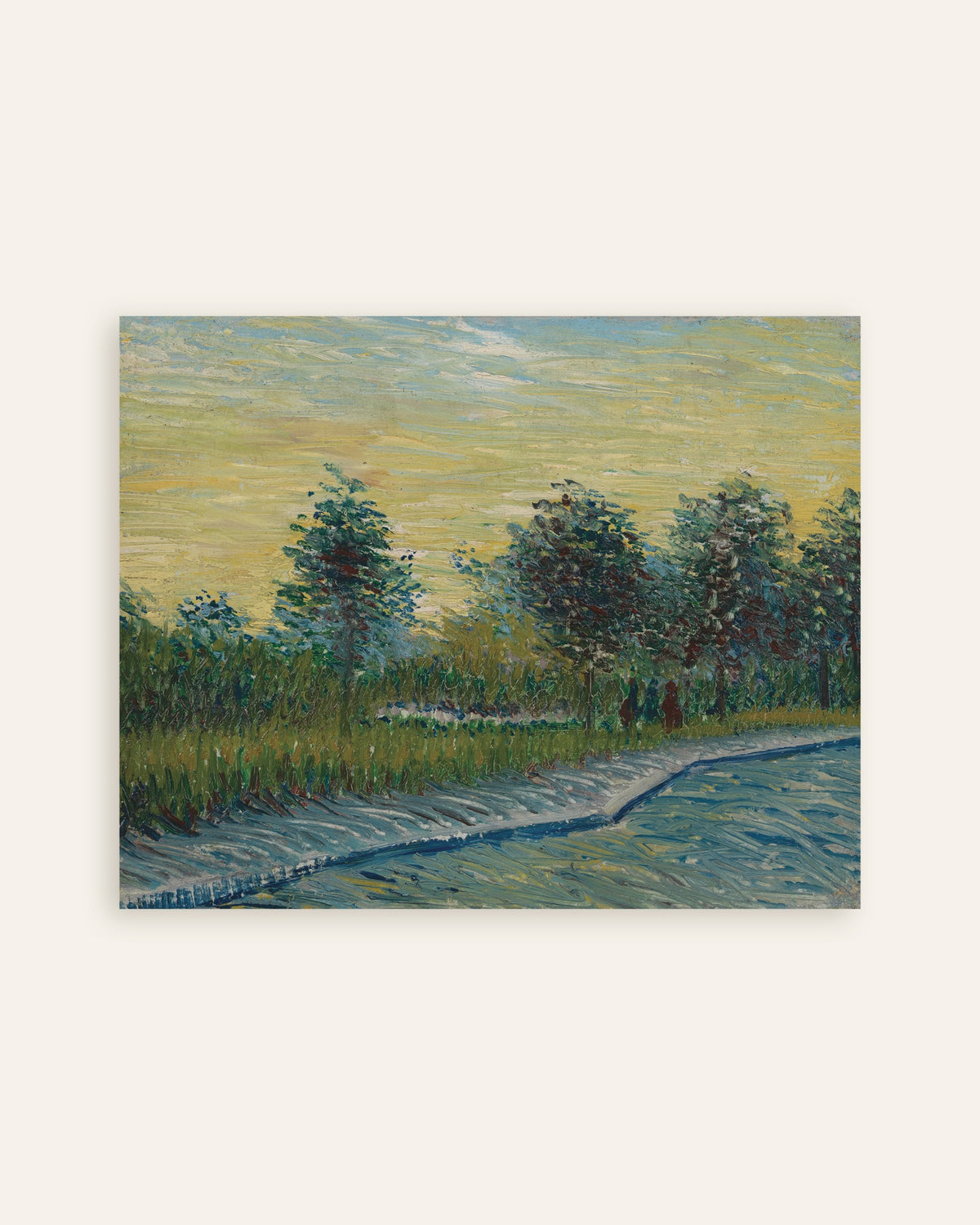 Poster med Place Saint-Pierre ved solnedgang (1887) af Vincent van Gogh, miniature