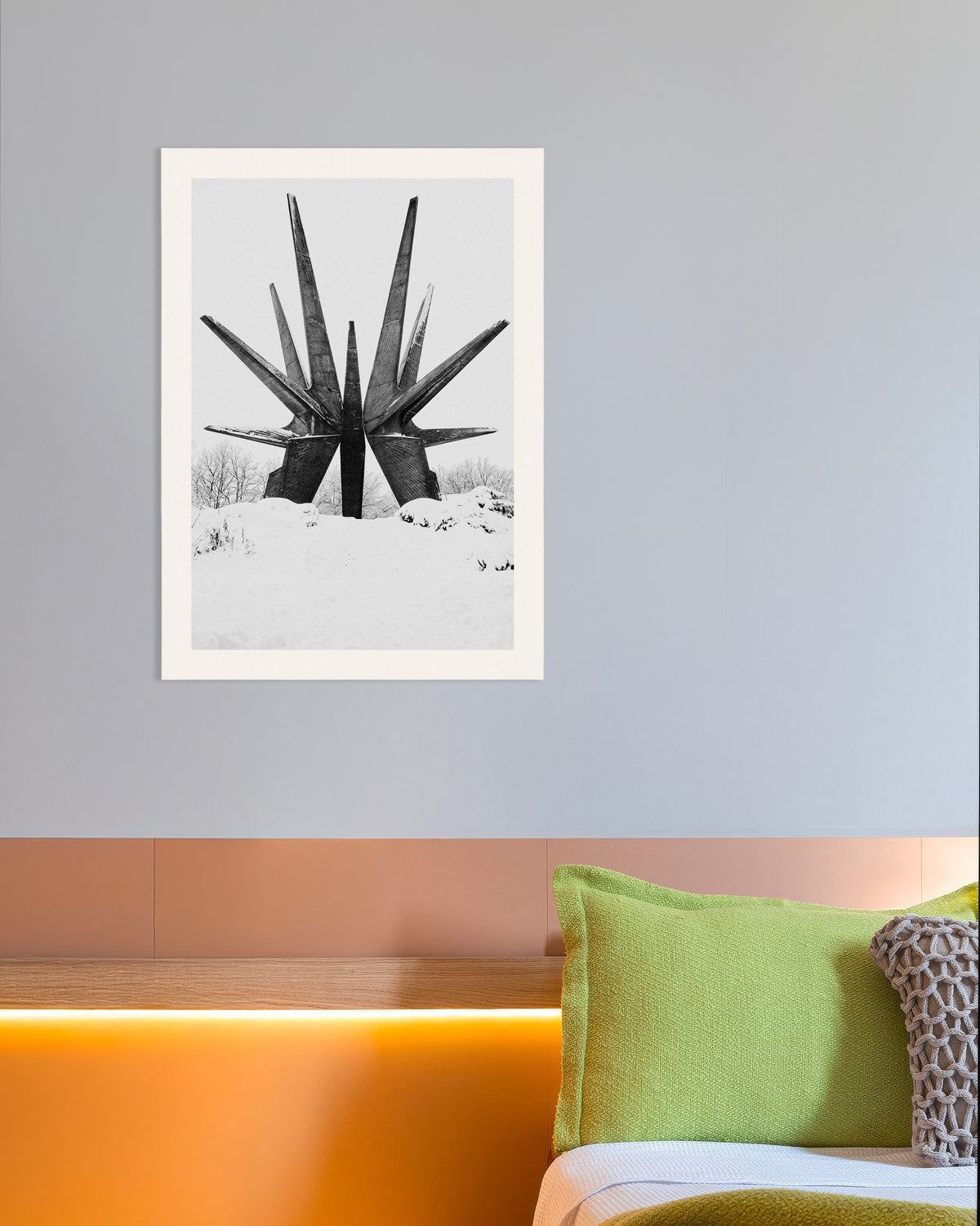 Plakat »Stjernemonument i sneen«