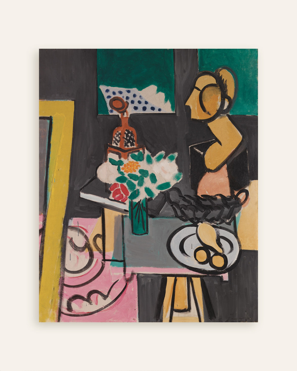 Poster med Stilleben med græskar (1916) af Henri Matisse, miniature