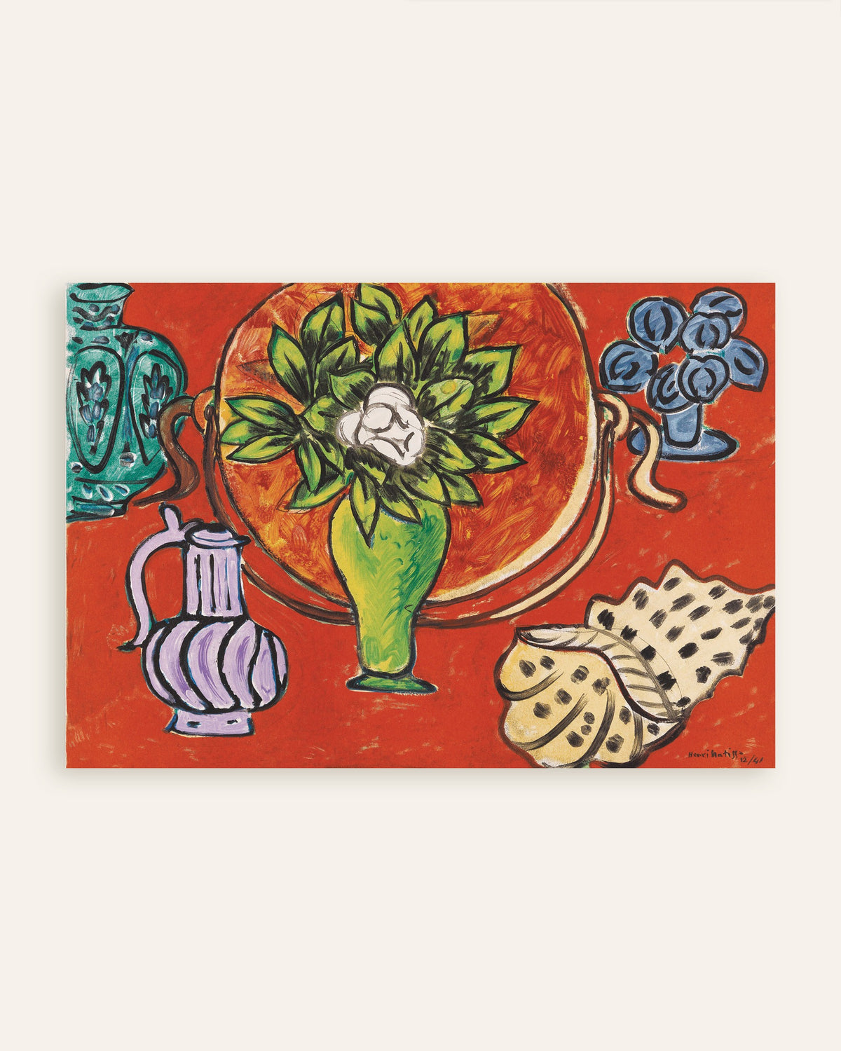 Poster af Stilleben med magnolia (1941) af Henri Matisse, miniature