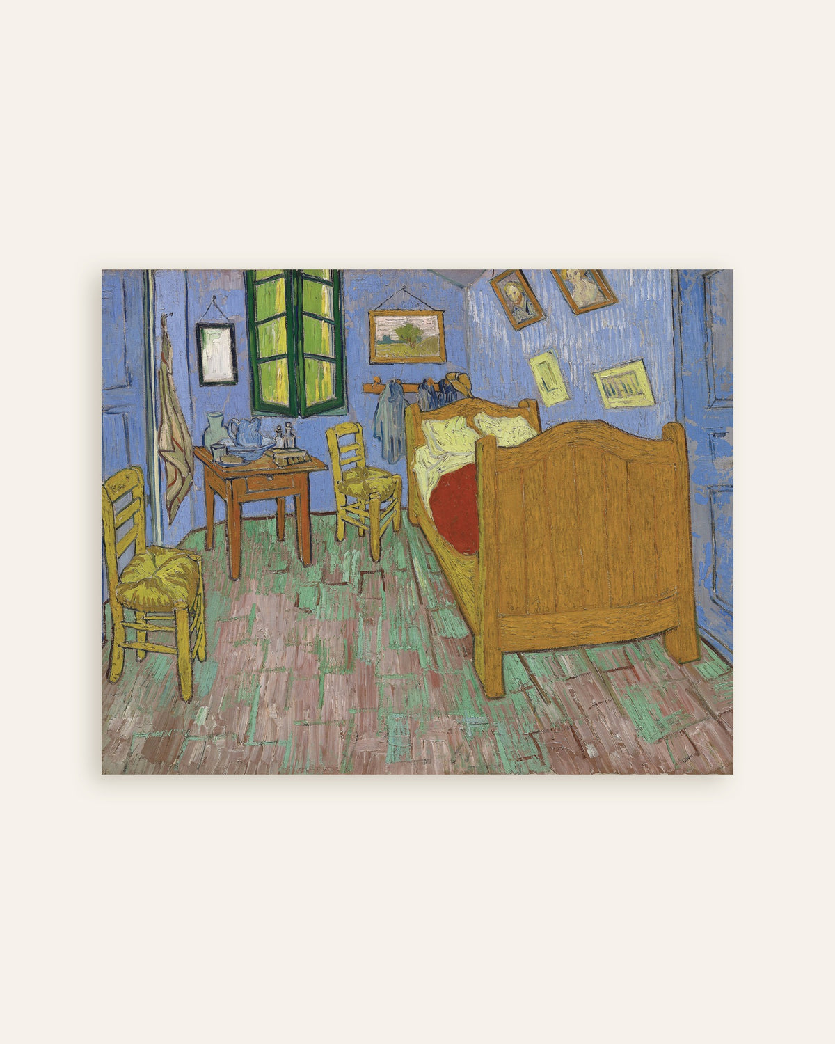 Poster med Soveværelset, Saint-Rémy-versionen (1889) af Vincent van Gogh, miniature