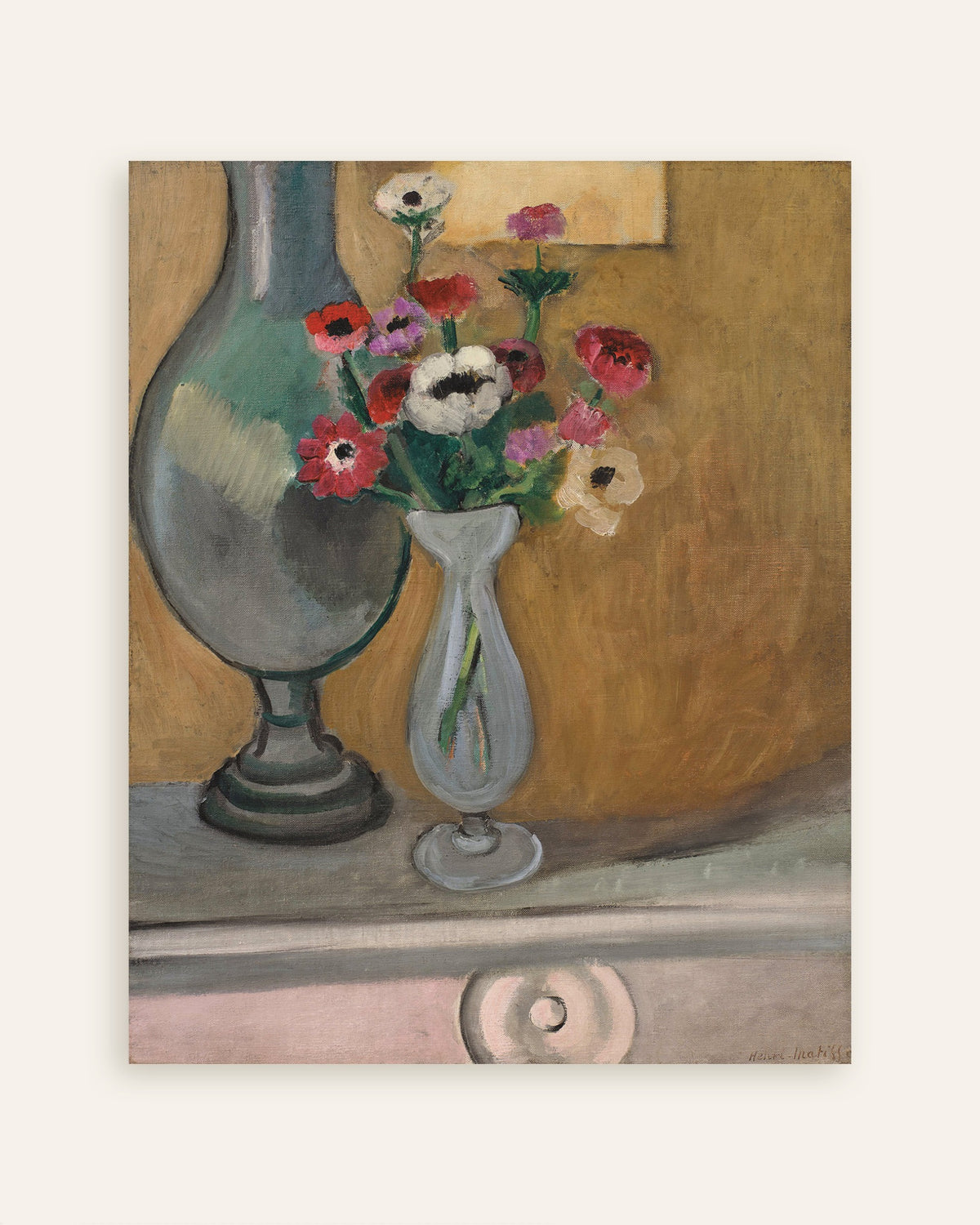 Poster med Anemonbuketten (1918) af Henri Matisse, miniature