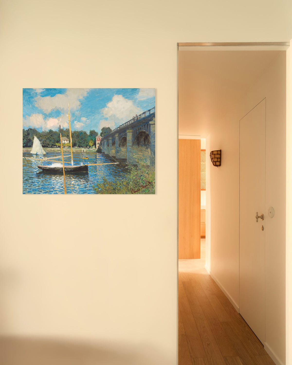 Plakat Broen i Argenteuil (1874) af Claude Monet