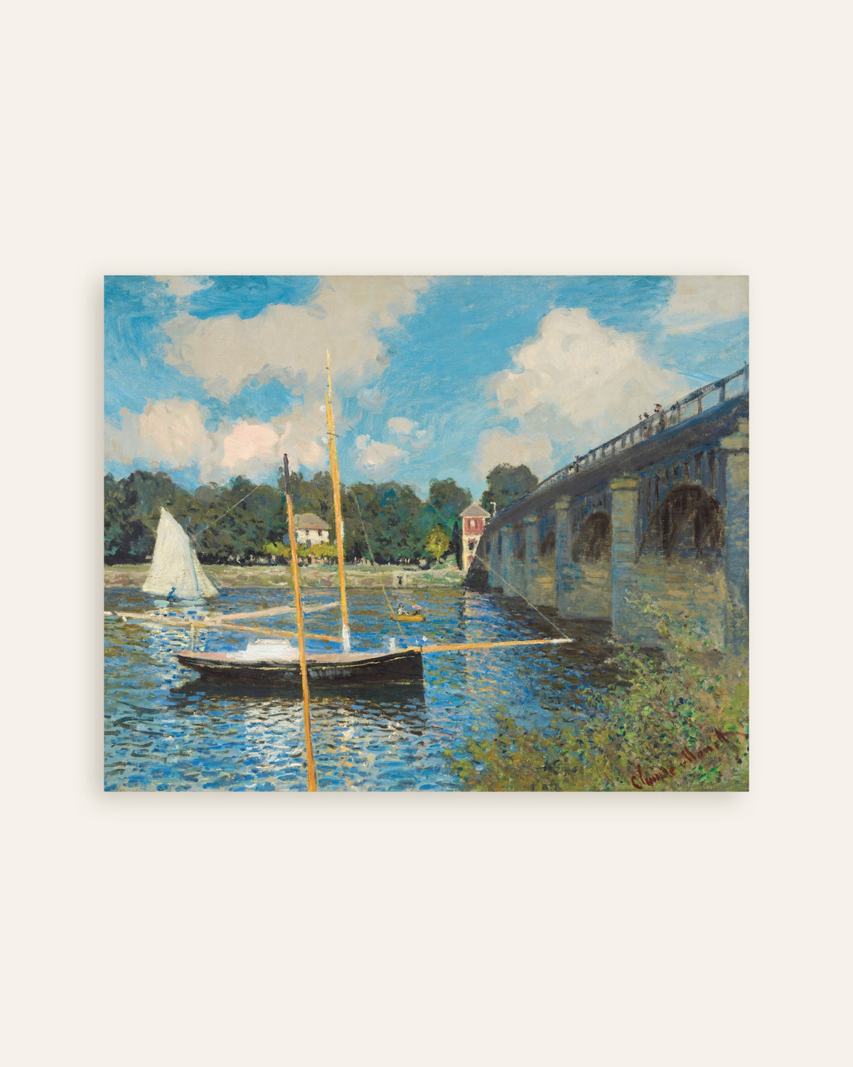 Plakat Broen i Argenteuil (1874) af Claude Monet, miniature