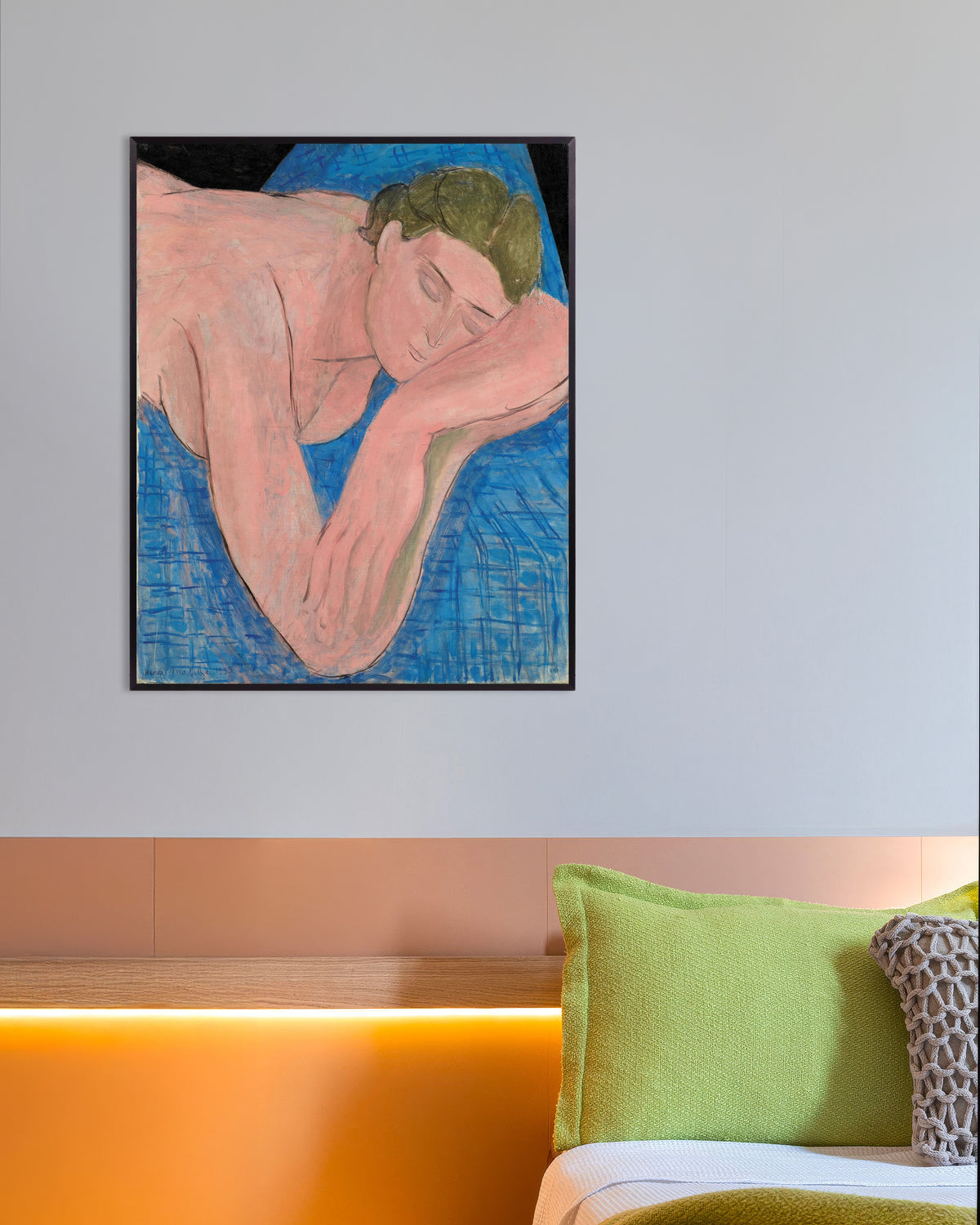 Poster af Drømmen (1935) af Henri Matisse, poster med metalramme