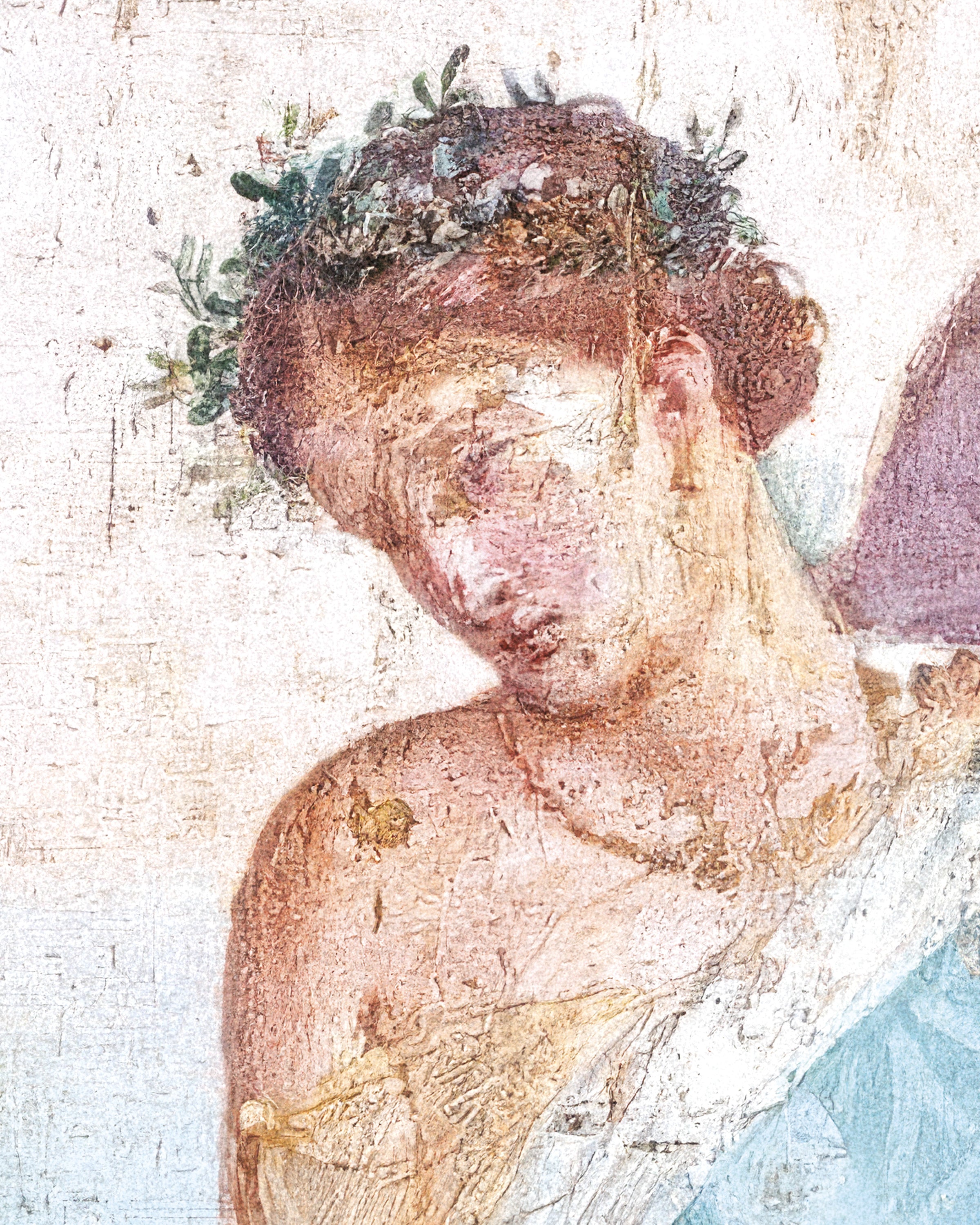 Detalje af freskoen Faldet af Ikaros poster