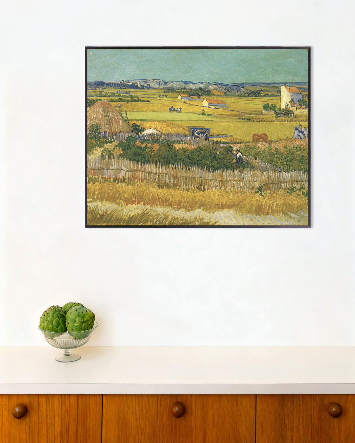 Poster af Høsten (1888) af Vincent van Gogh med metalramme