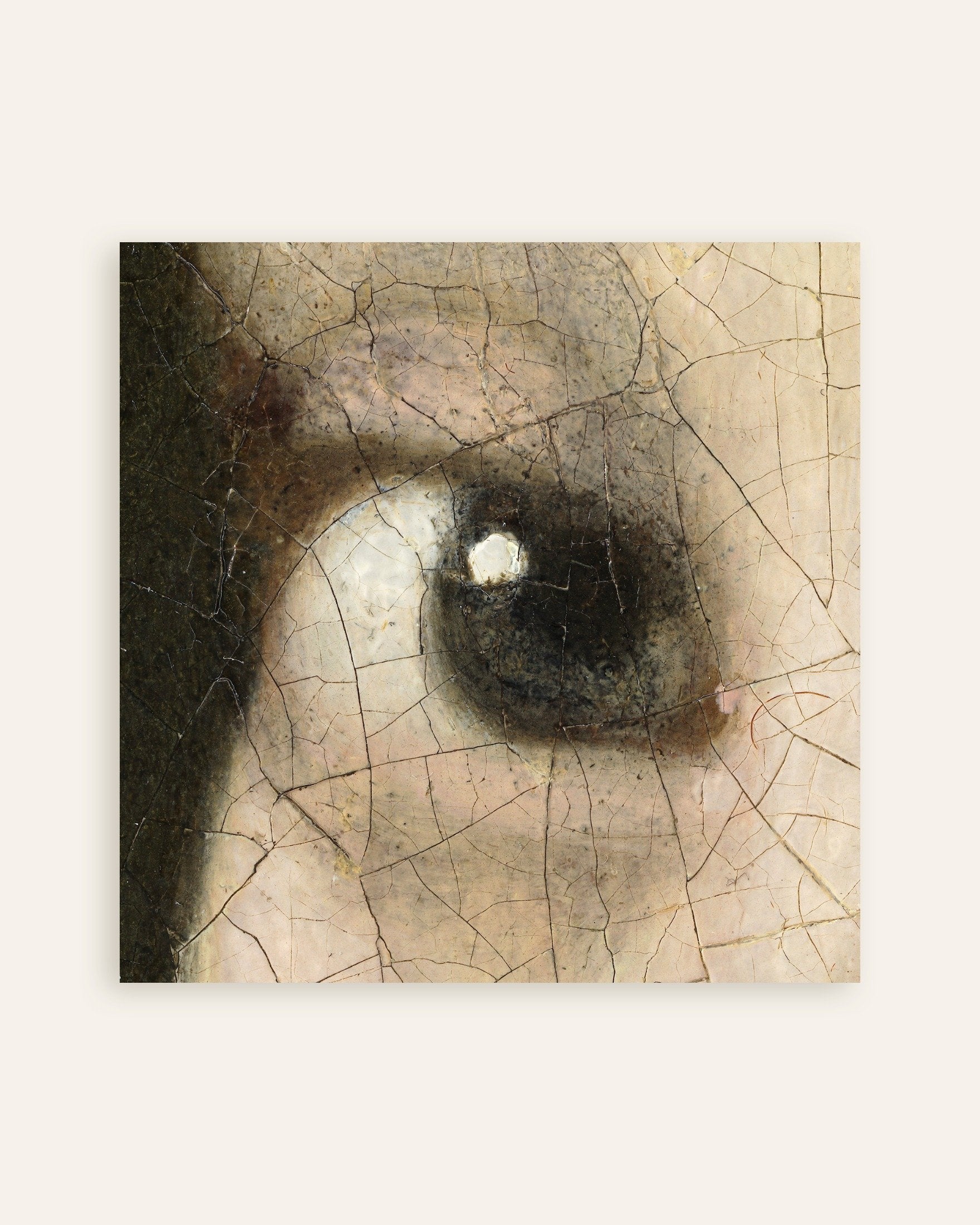 Poster of The Iris - Detail from Vermeer’s Girl with a Pearl Earring, thumbnail