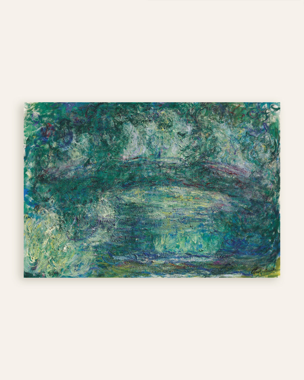 Plakat Den japanske bro (1918–1924) af Claude Monet, miniature