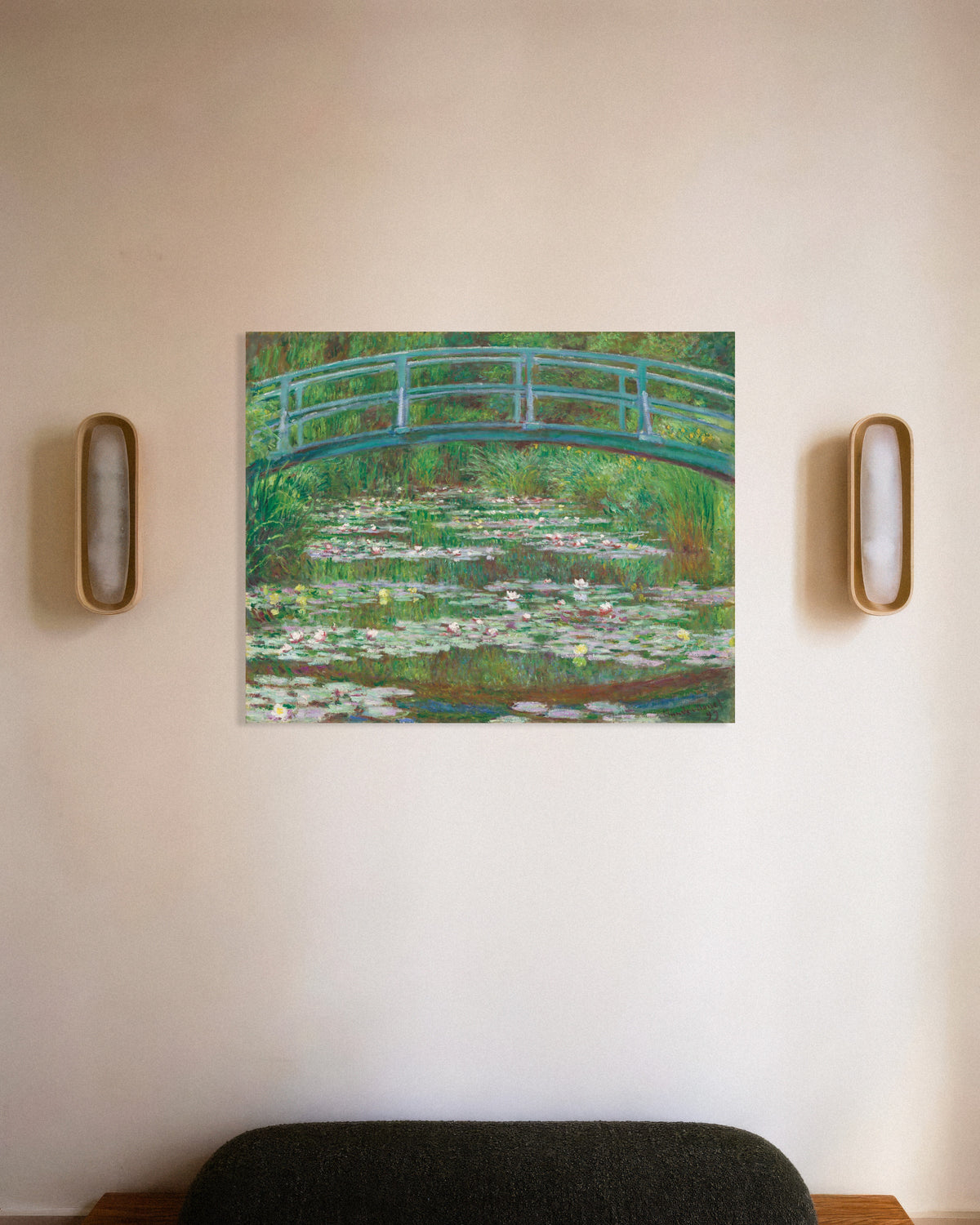Plakat Den japanske bro (1899) af Claude Monet
