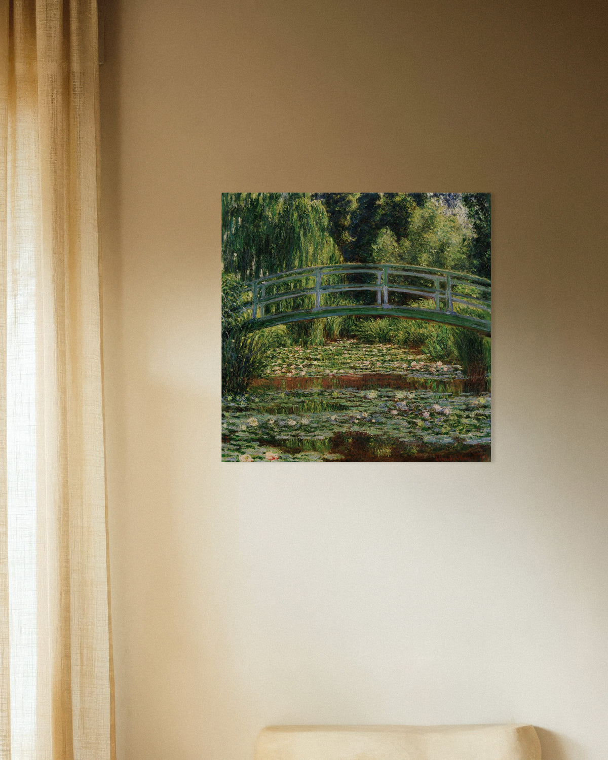 Plakat Den japanske bro og åkandedammen, Giverny (1899) af Claude Monet