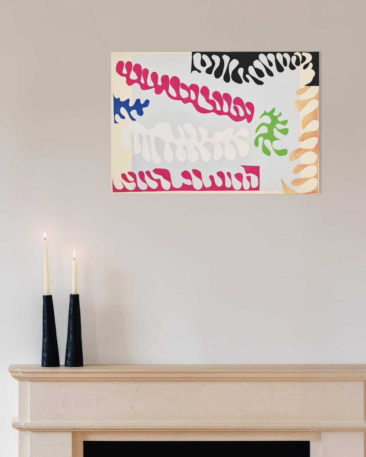 Poster af Lagunen i pink og hvid (Jazz, 1947) af Henri Matisse