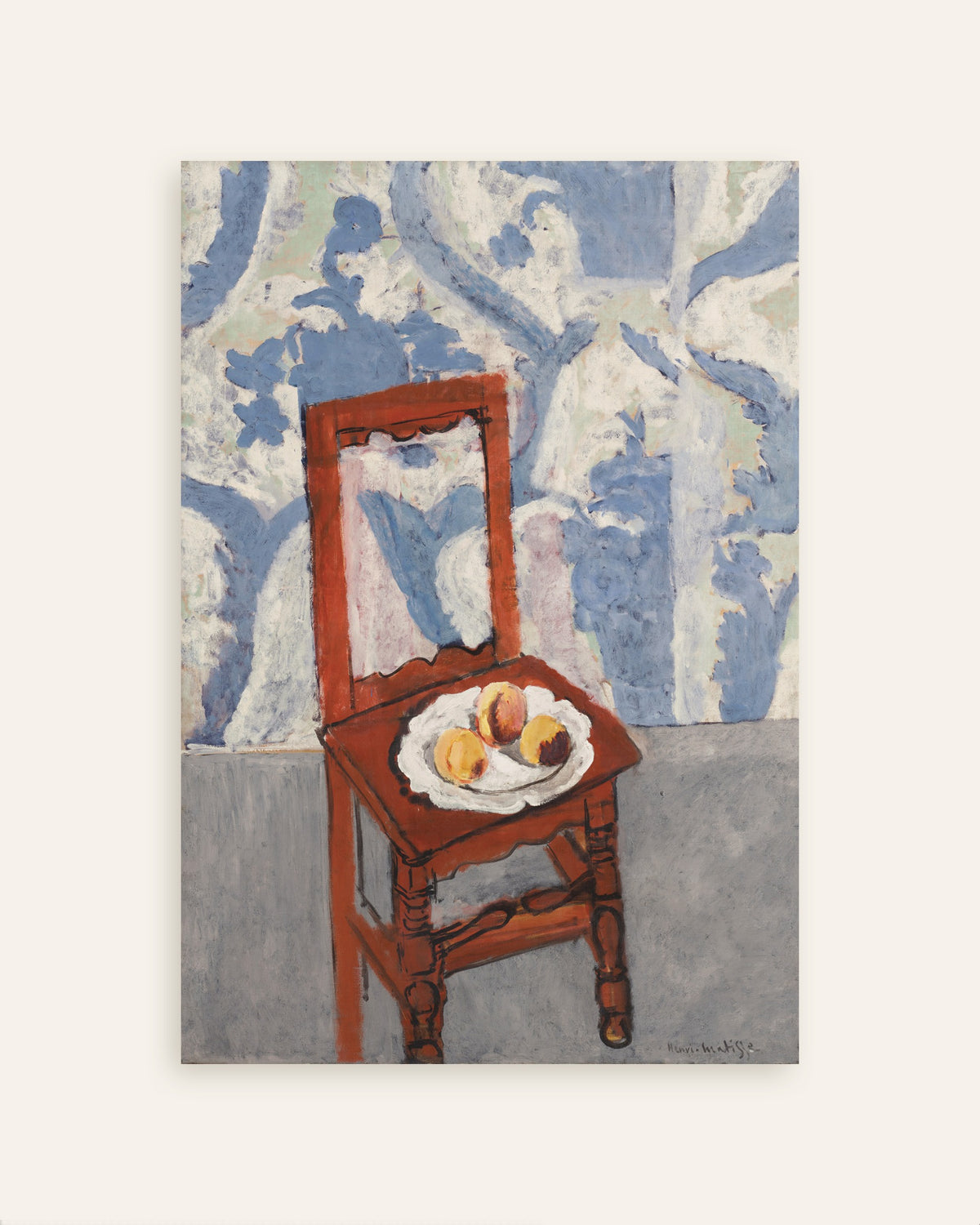 Poster med Lorraine-stolen (1919) af Henri Matisse, miniature