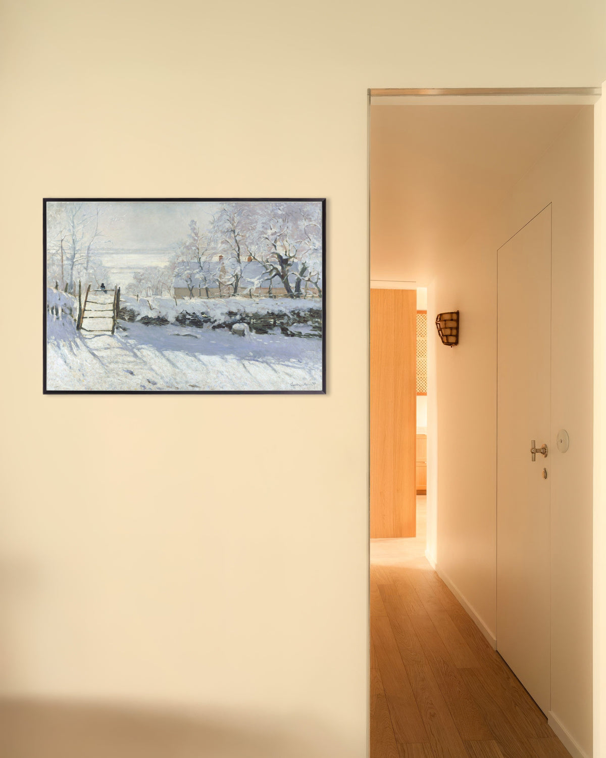 Plakat Skaden (1868–1869) af Claude Monet med metalramme