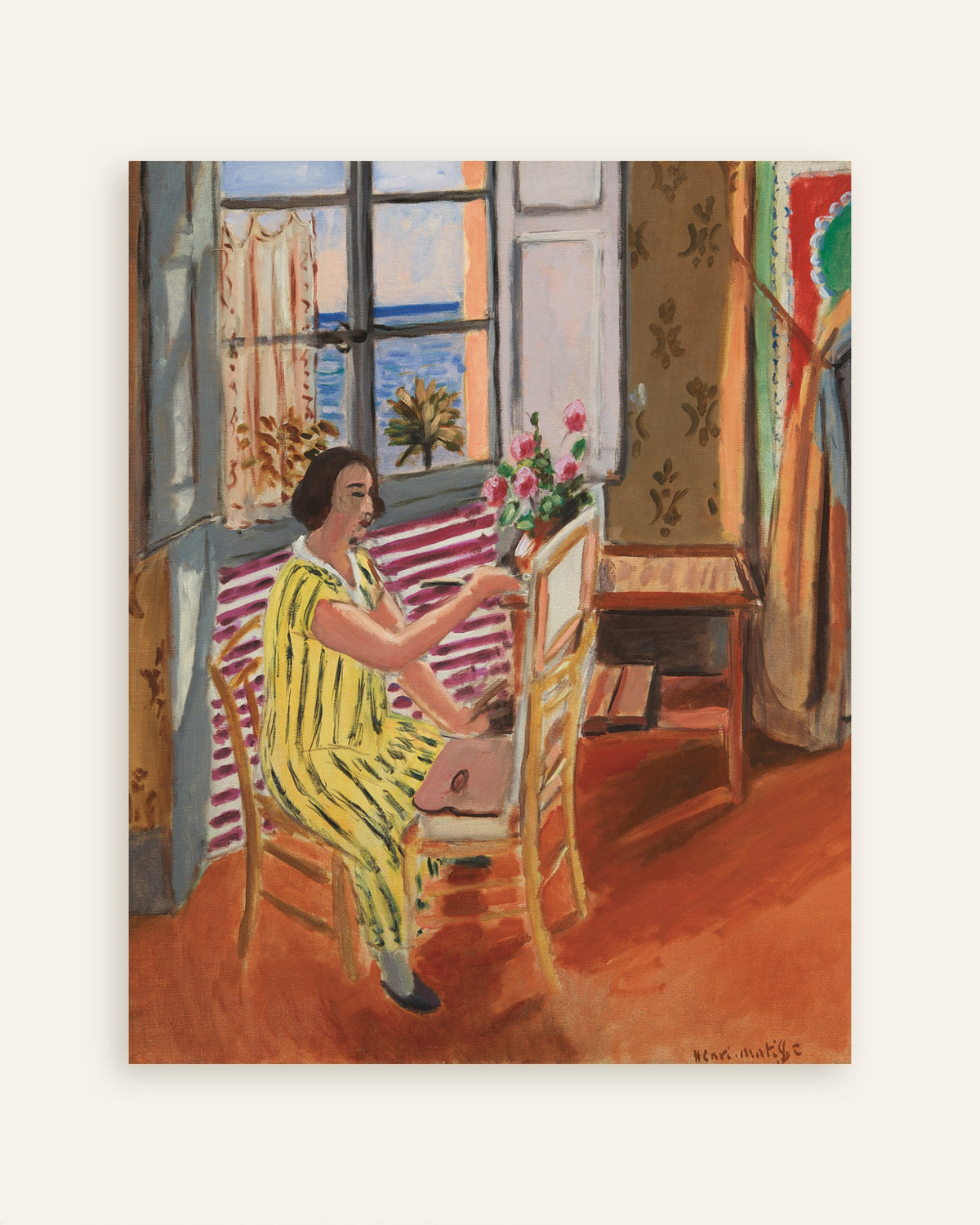 Poster med Morgensessionen (1924) af Henri Matisse, miniature