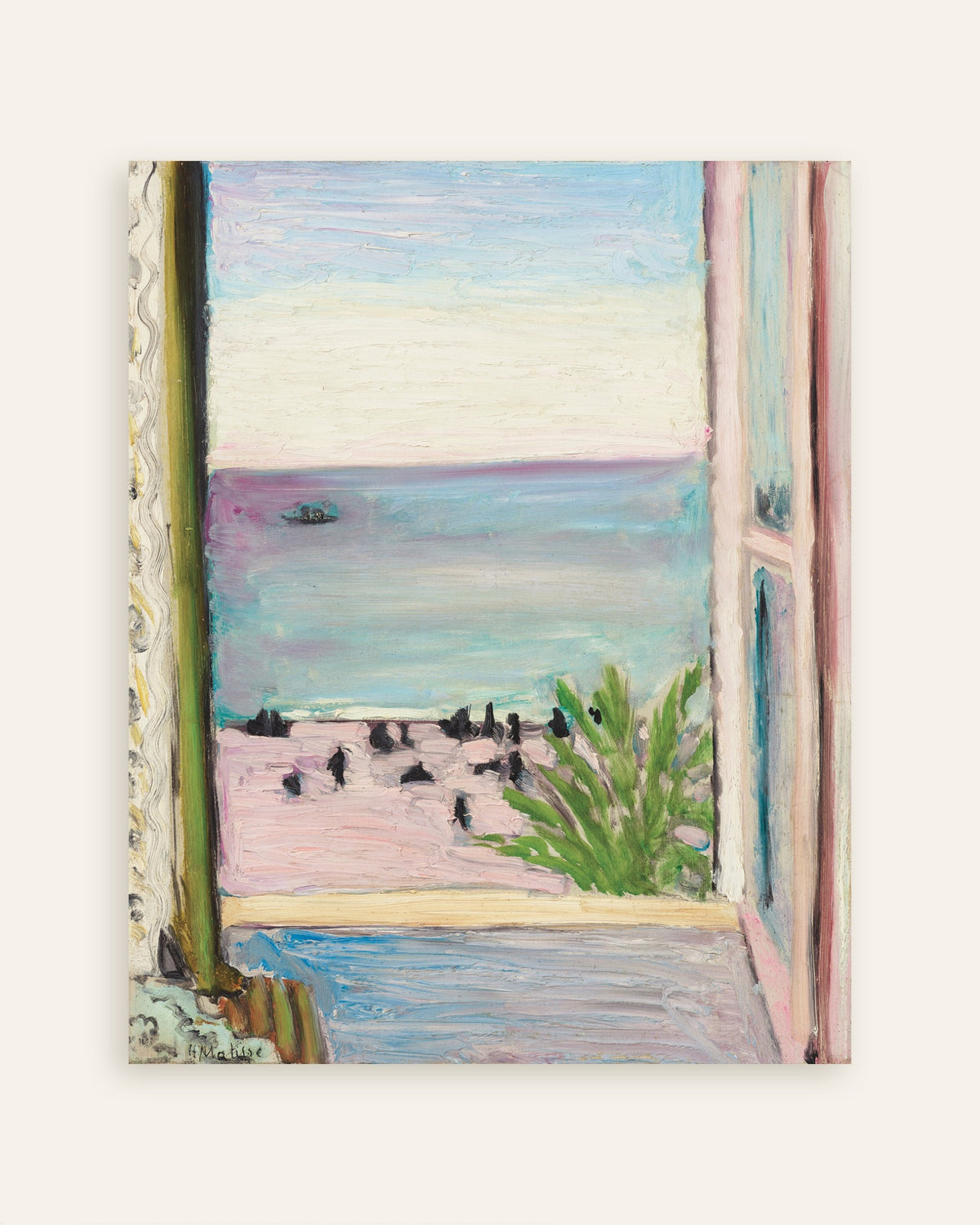 Poster af Det åbne vindue (1918) af Henri Matisse, miniature