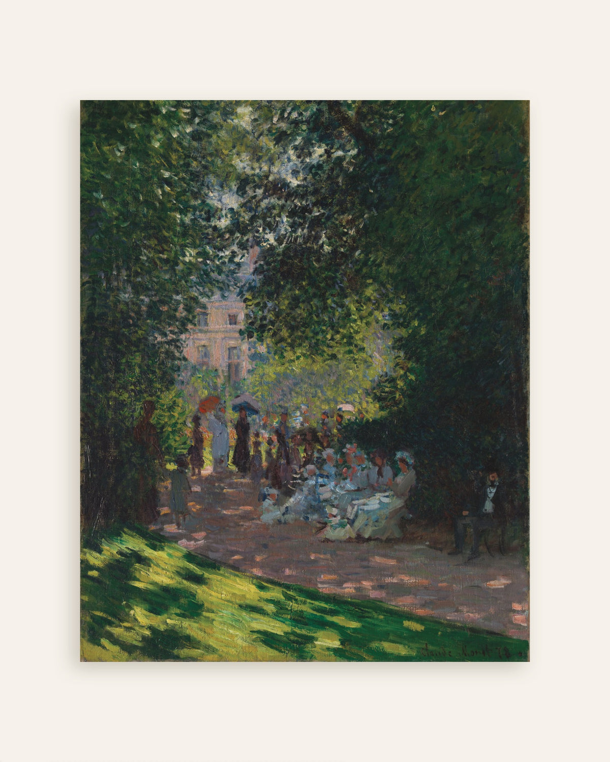 Plakat Parc Monceau (1878) af Claude Monet, miniature