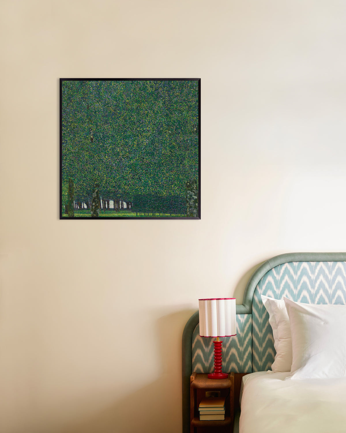 Plakat Parken (ca. 1910–1911) af Gustav Klimt med metalramme