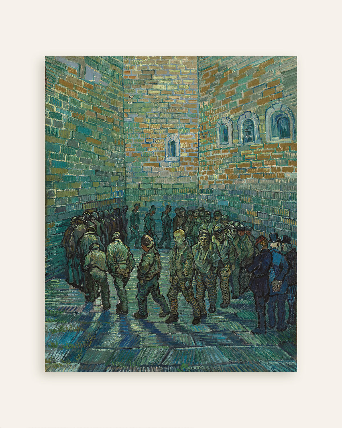 Poster af Fængselsgården, efter Doré (1890) af Vincent van Gogh, miniature