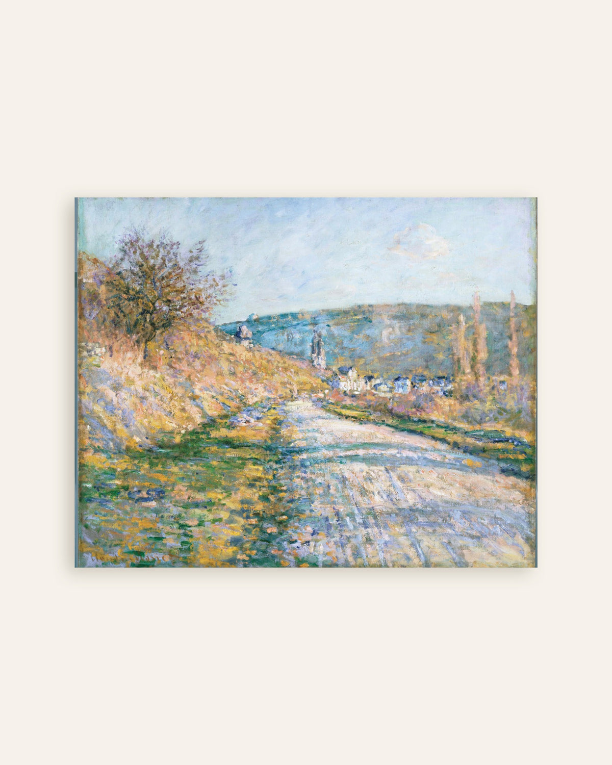Plakat Vejen til Vétheuil (1879) af Claude Monet, miniature