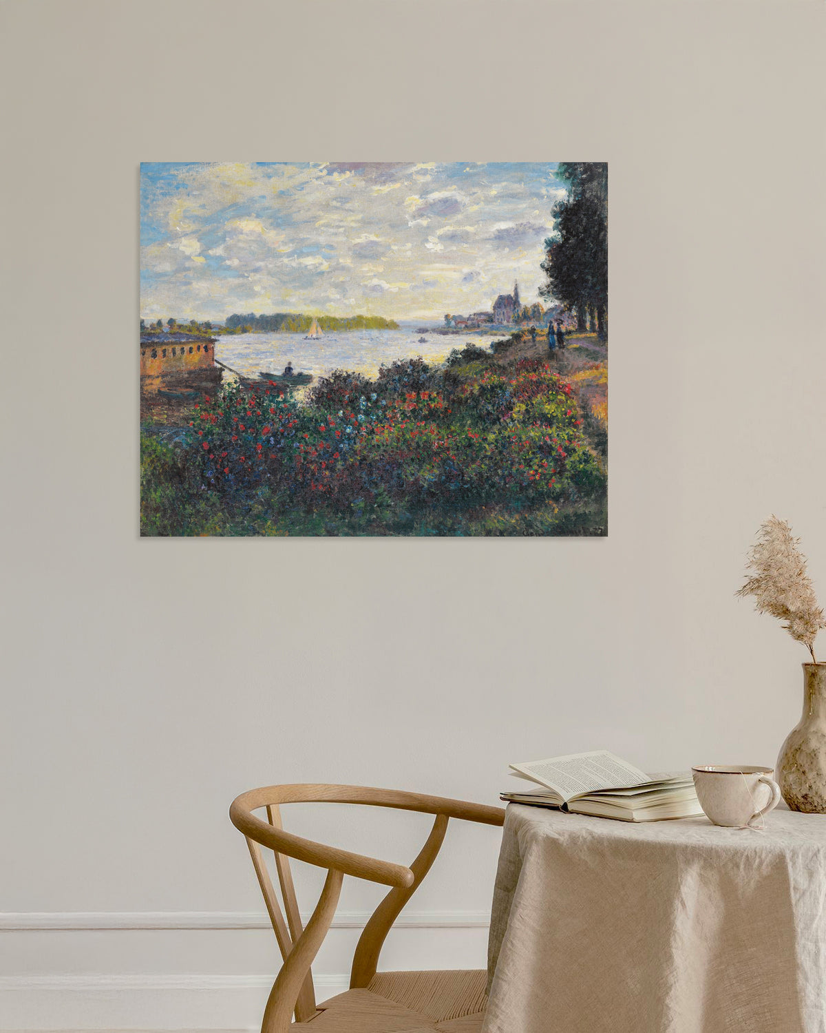 Plakat Seinen ved Argenteuil (1877) af Claude Monet