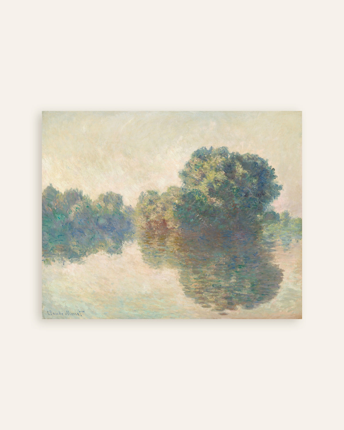 Plakat Seinen ved Giverny (1897) af Claude Monet, miniature