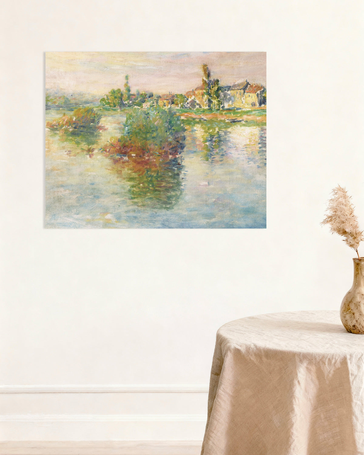 Plakat Seinen ved Lavacourt (1879) af Claude Monet