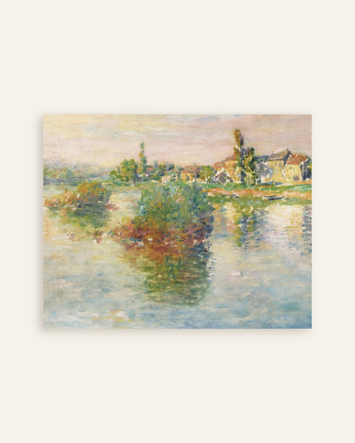 Plakat Seinen ved Lavacourt (1879) af Claude Monet, miniature