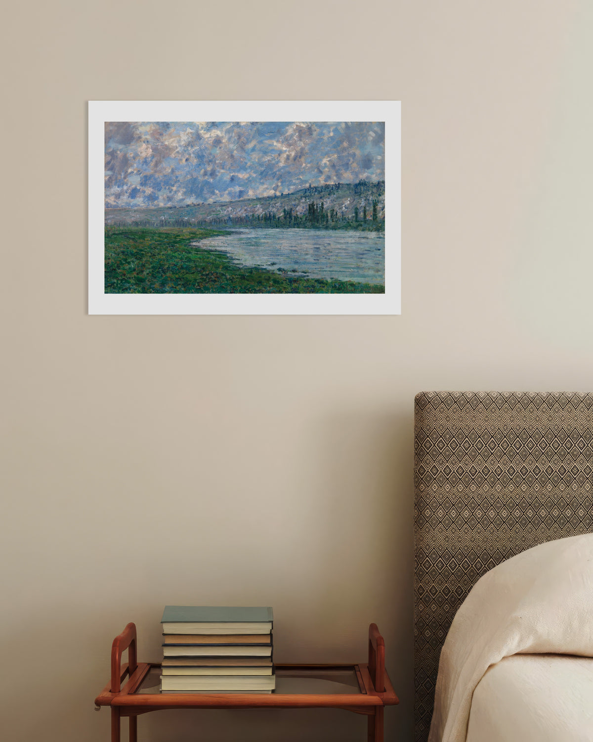Plakat Seinen ved Vétheuil (1880) af Claude Monet