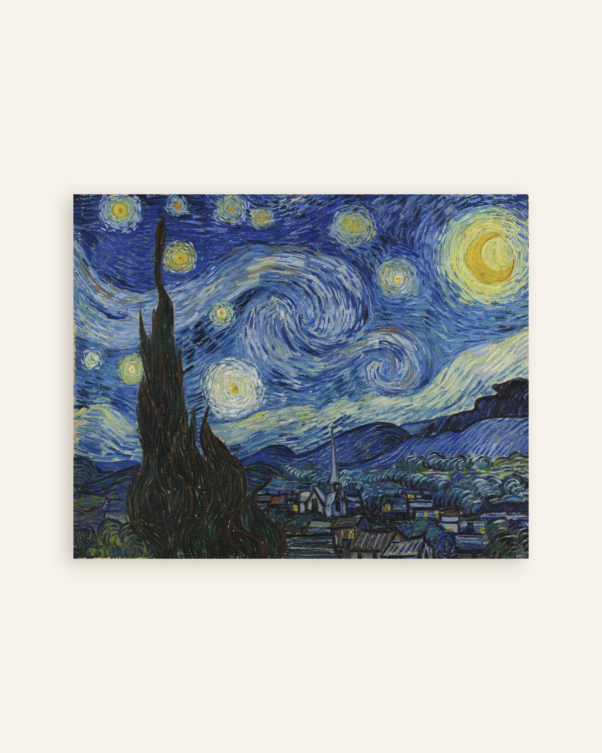 Plakat med Stjernenatten (1889) af Vincent van Gogh, miniature