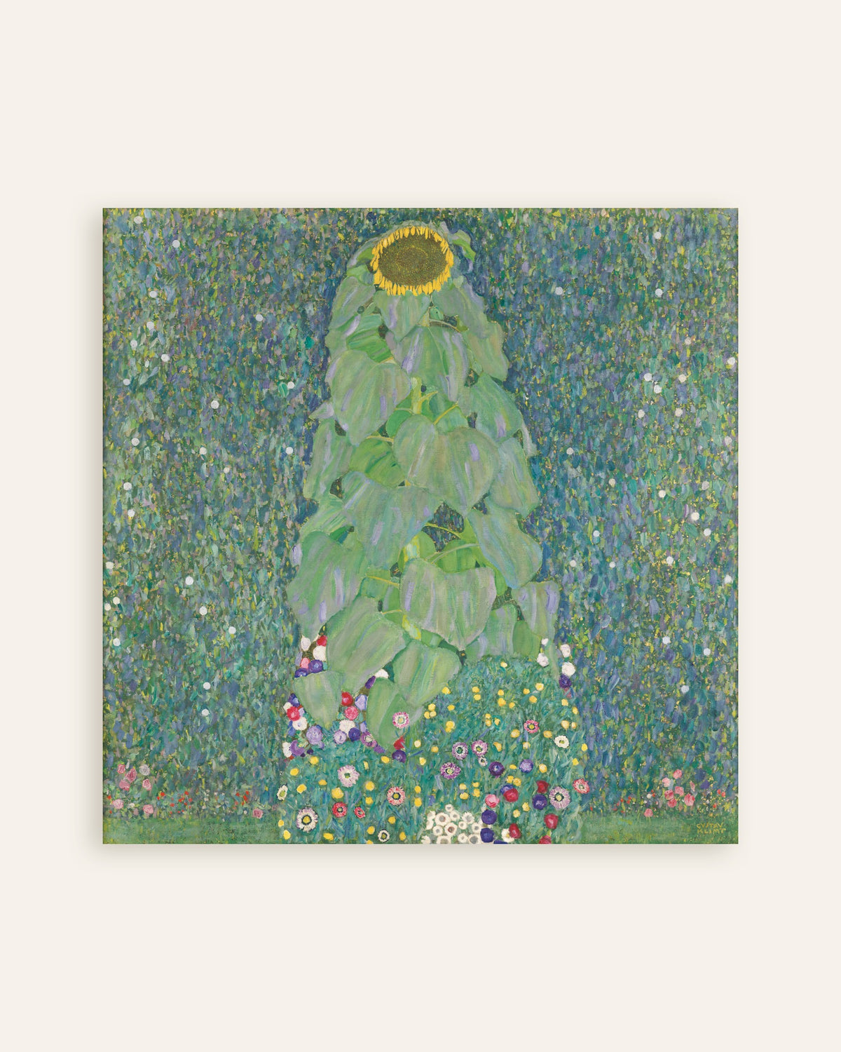 Plakat Solsikken (1907–1908) af Gustav Klimt, miniature
