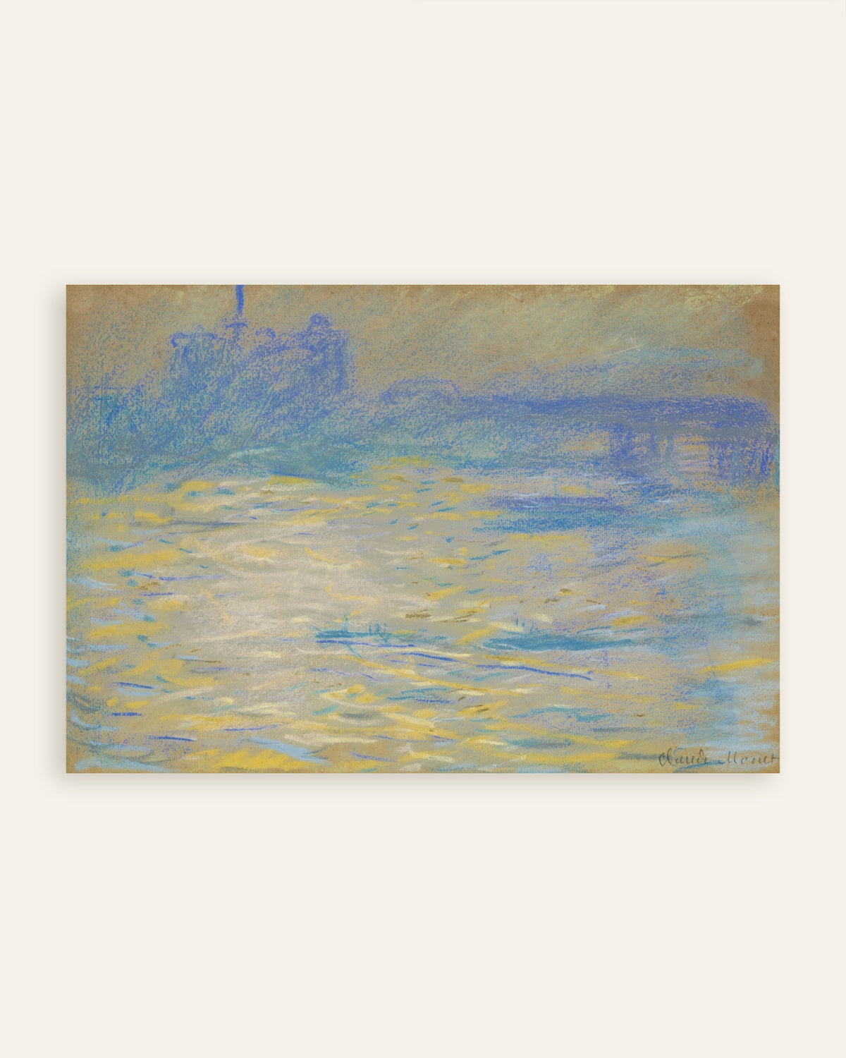 Plakat Themsen (1901) af Claude Monet, miniature