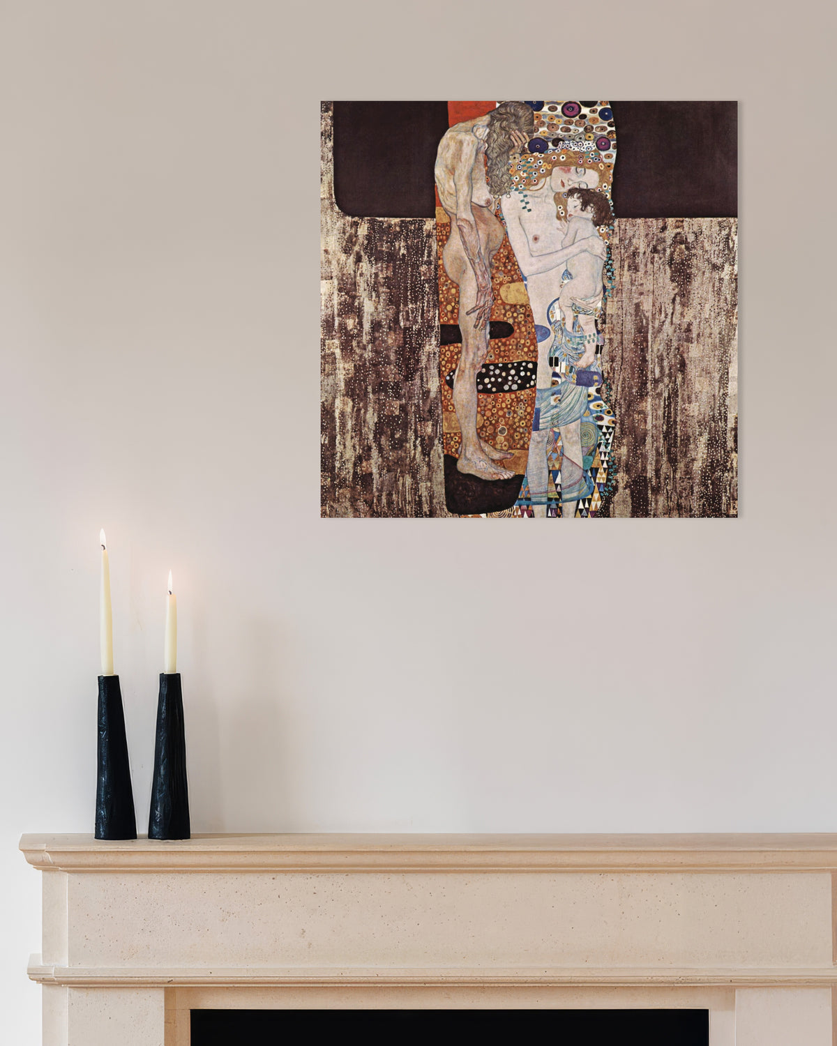Plakat Kvindens tre aldre (1905) af Gustav Klimt