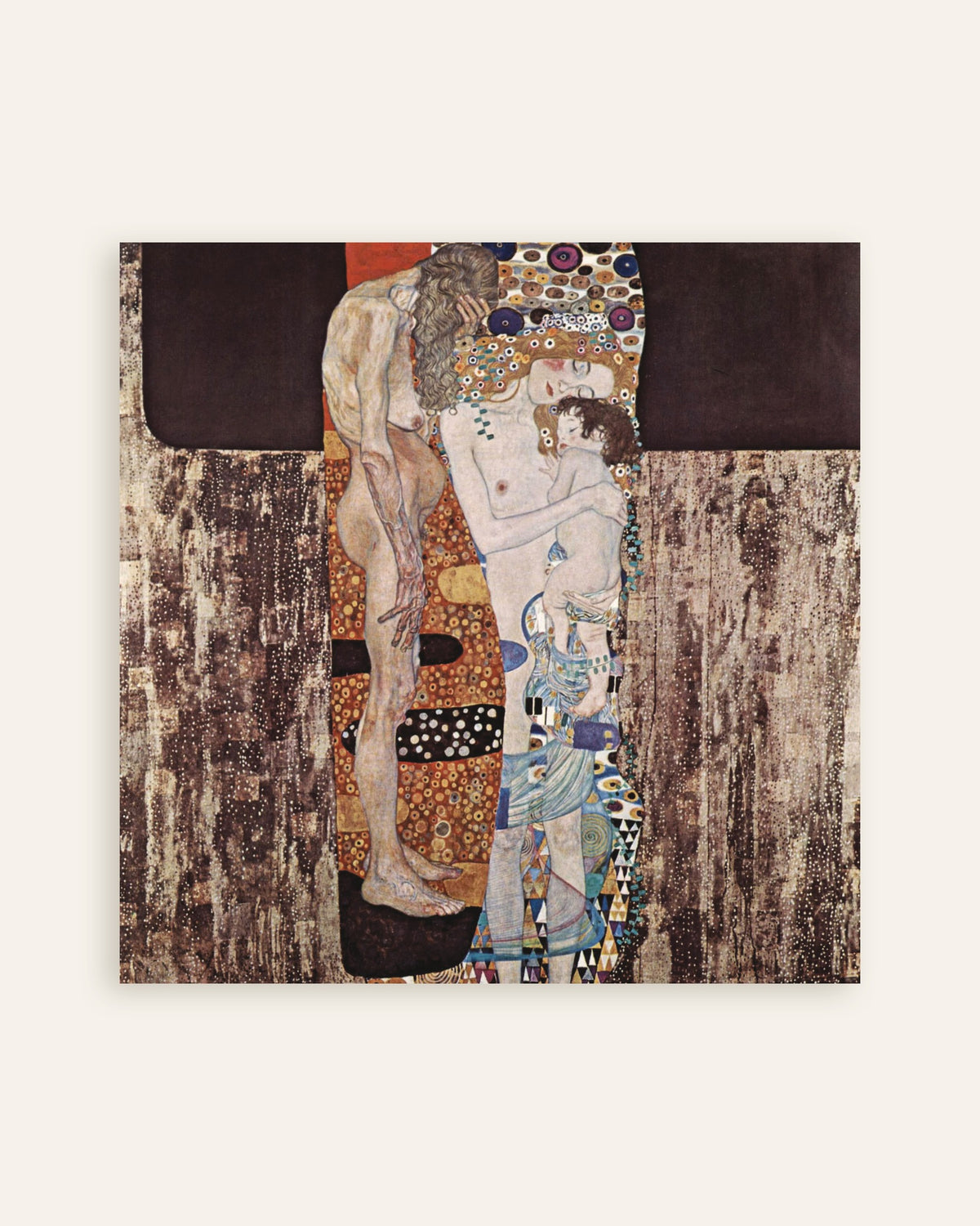 Plakat Kvindens tre aldre (1905) af Gustav Klimt, miniature